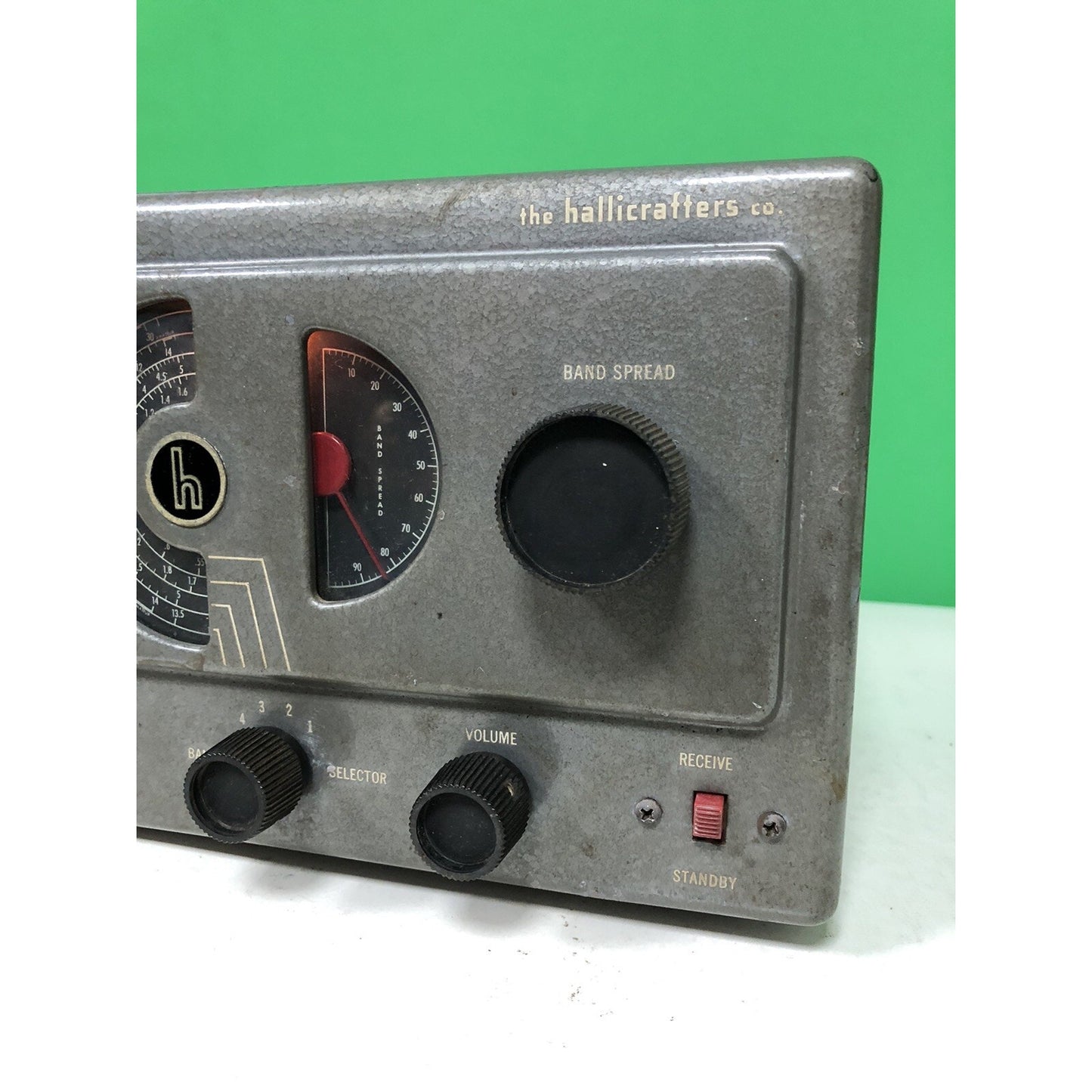 VTG Short Wave Radio Receiver By The Hallicrafters Co. MODEL S-38C Works 4 Band