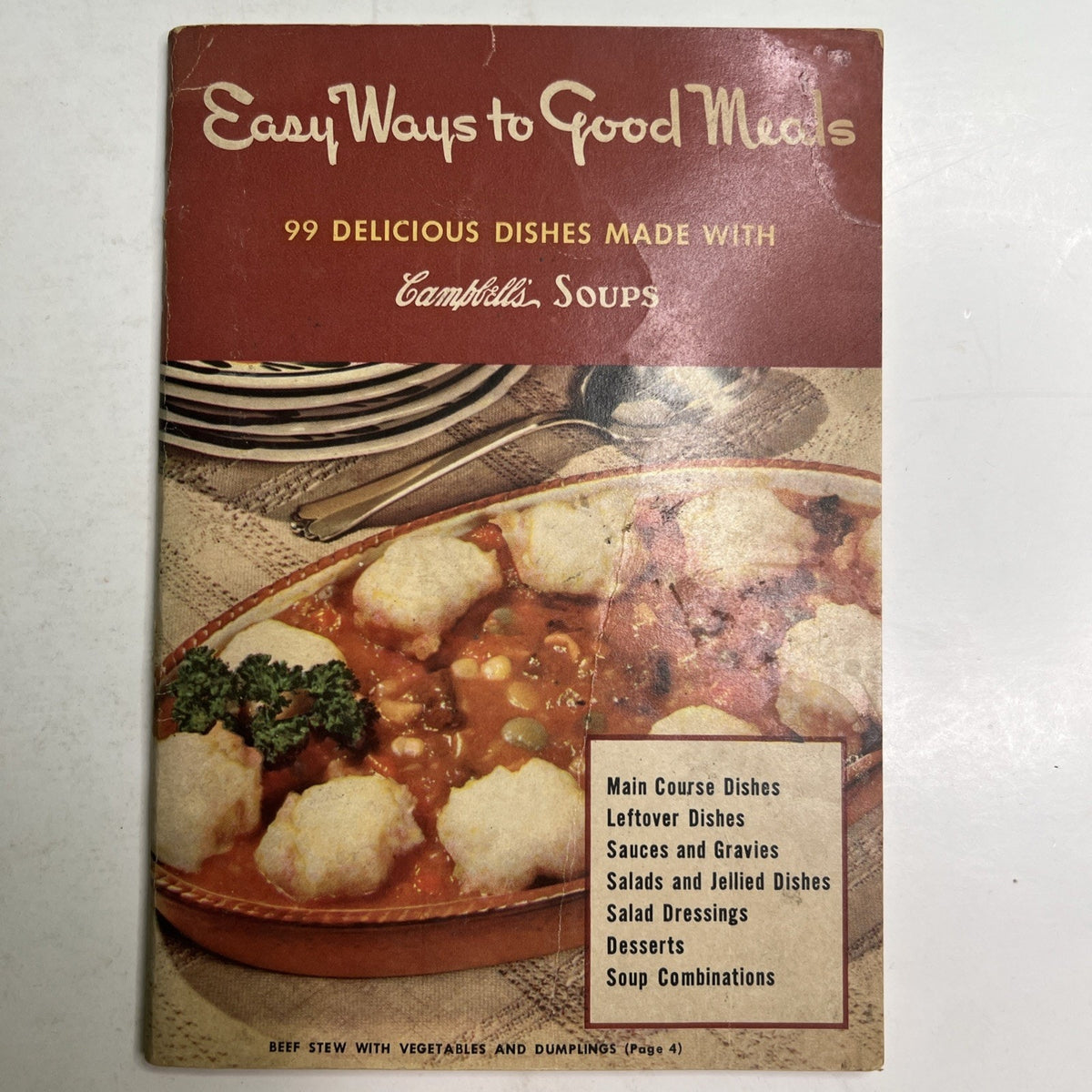 RARE 1941 First Edition Campbell's Soup Recipe Booklet Easy Ways to Good Meals