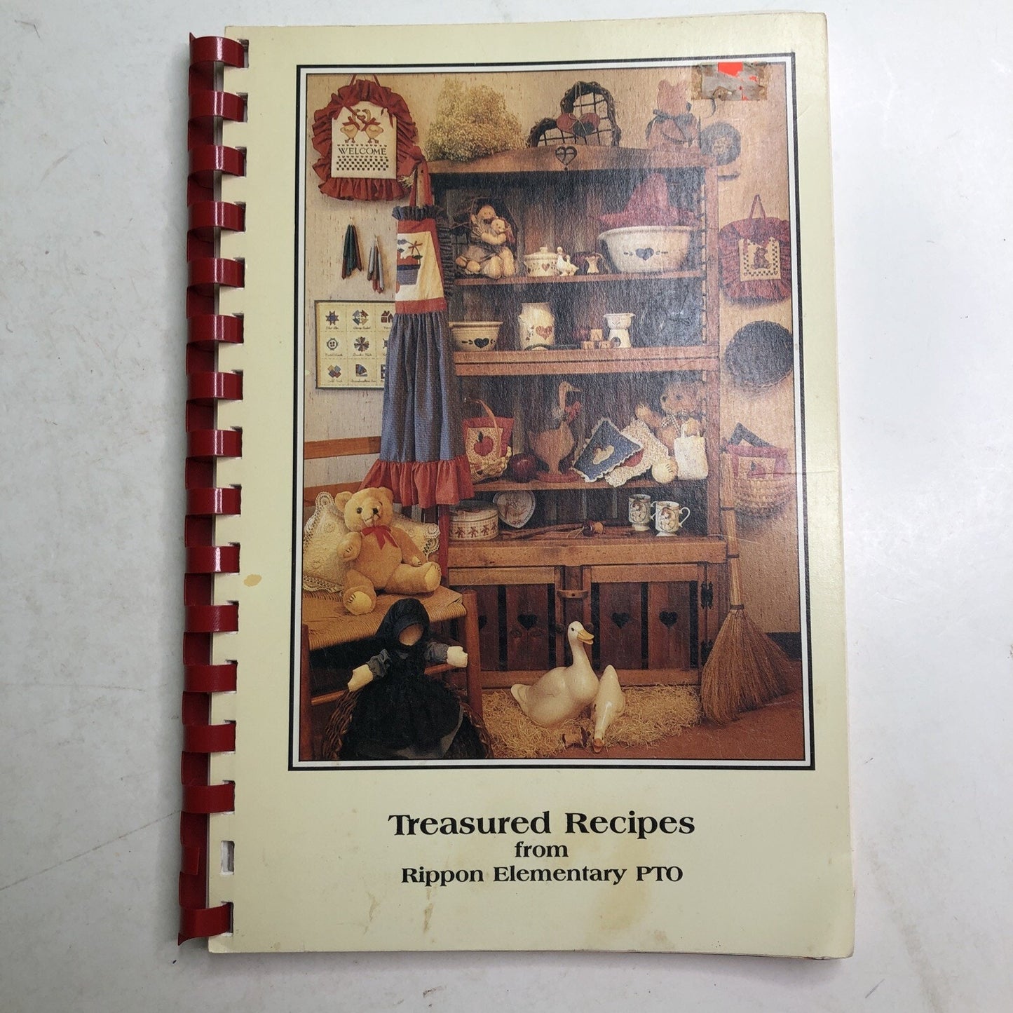 1990-91 Treasured Recipes COOKBOOK Rippon Elementary School PTO