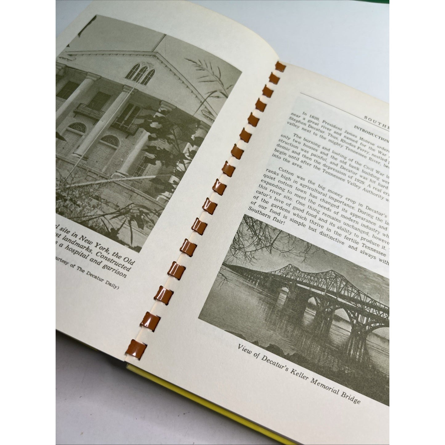 Cotton Country Cooking Hardcover Cookbook 1972 Decatur AL Junior Service League