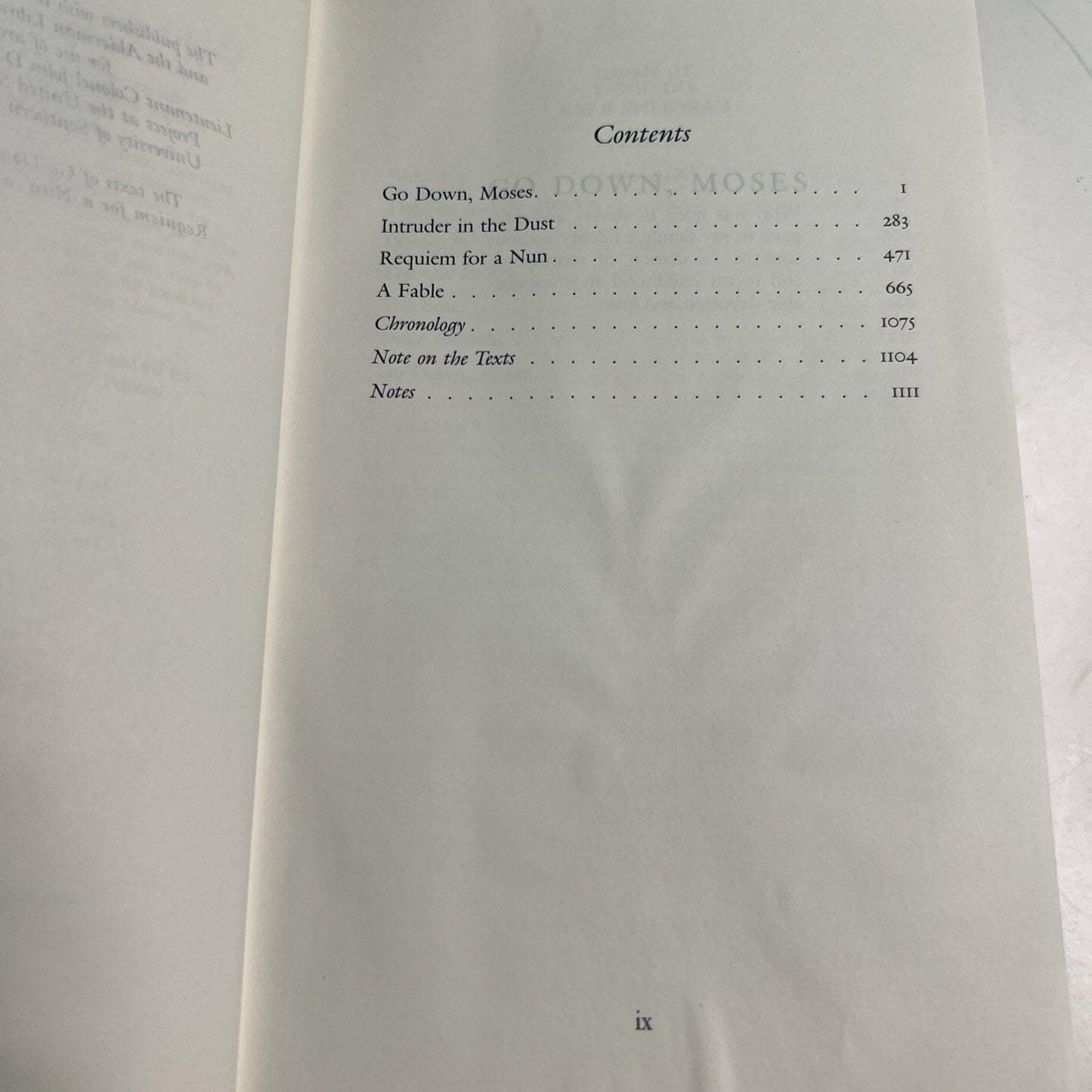 William Faulkner : Novels 1942-1954 : Go Down, Moses / Intruder in the Dust / Re