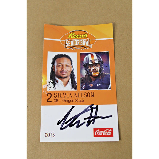 2015 Senior Bowl Signed/ Autographed Card, Steven Nelson (Chiefs, Eagles)
