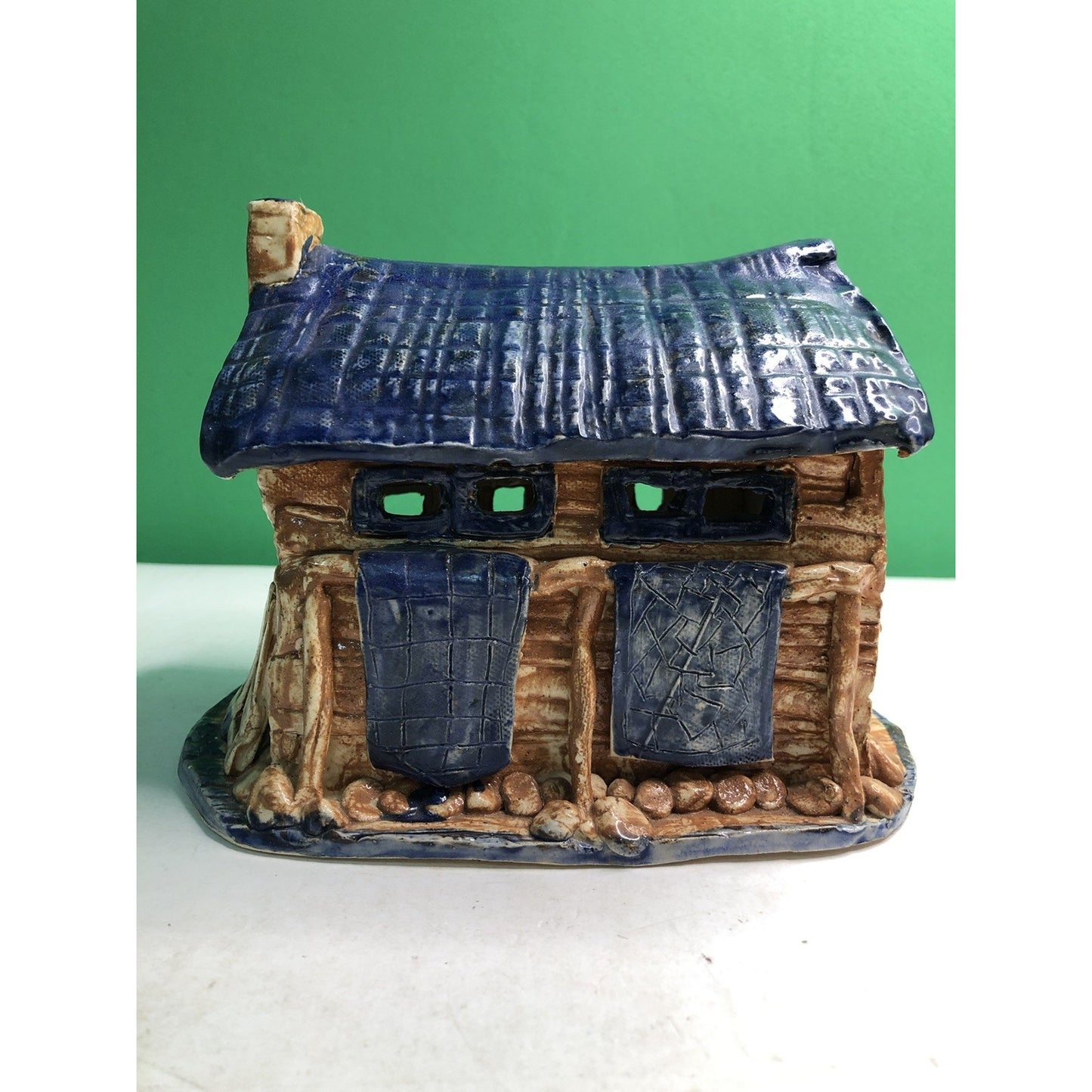 BENNETT POTTERY Sharecropper’s Shack Sculpture Fairhope Alabama Artist 1987