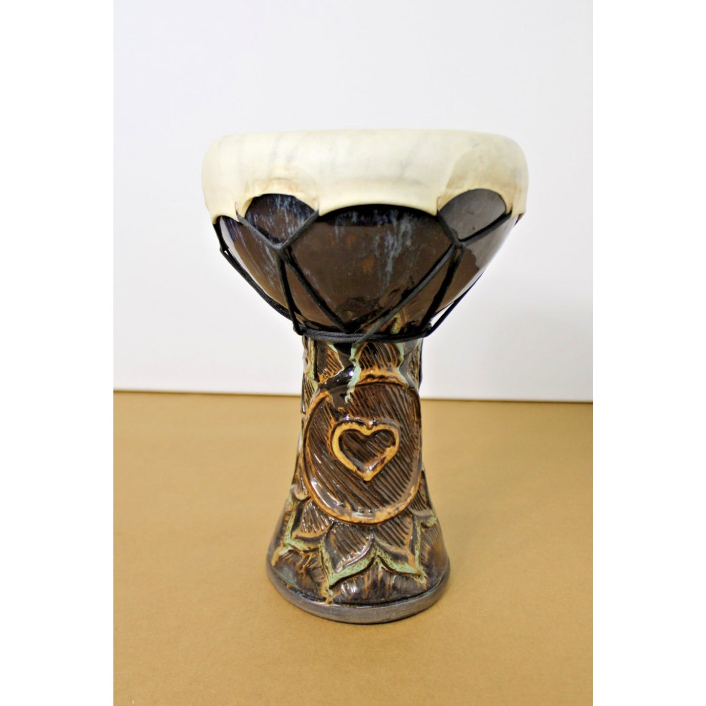 Full Circle Drums Ceramic Doumbek Hand Drum 12 tall 8 Diameter, Handmade in CA