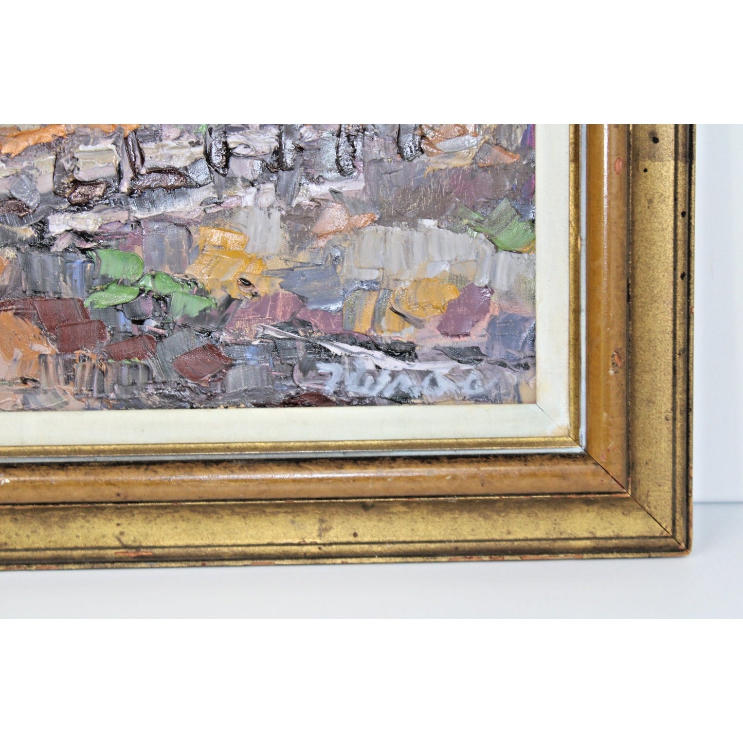 Post-Impressionist Landscape Oil Painting Heavy Impasto, Thick Texturing 26"x22"