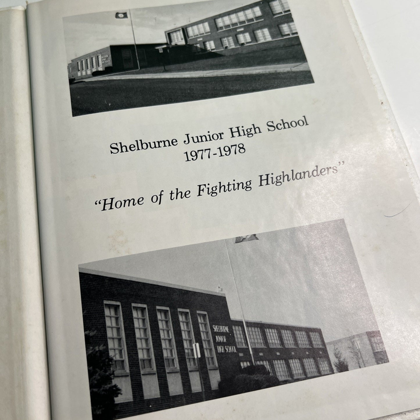 1977-78 The Highlander Shelburne Junior High School Yearbook