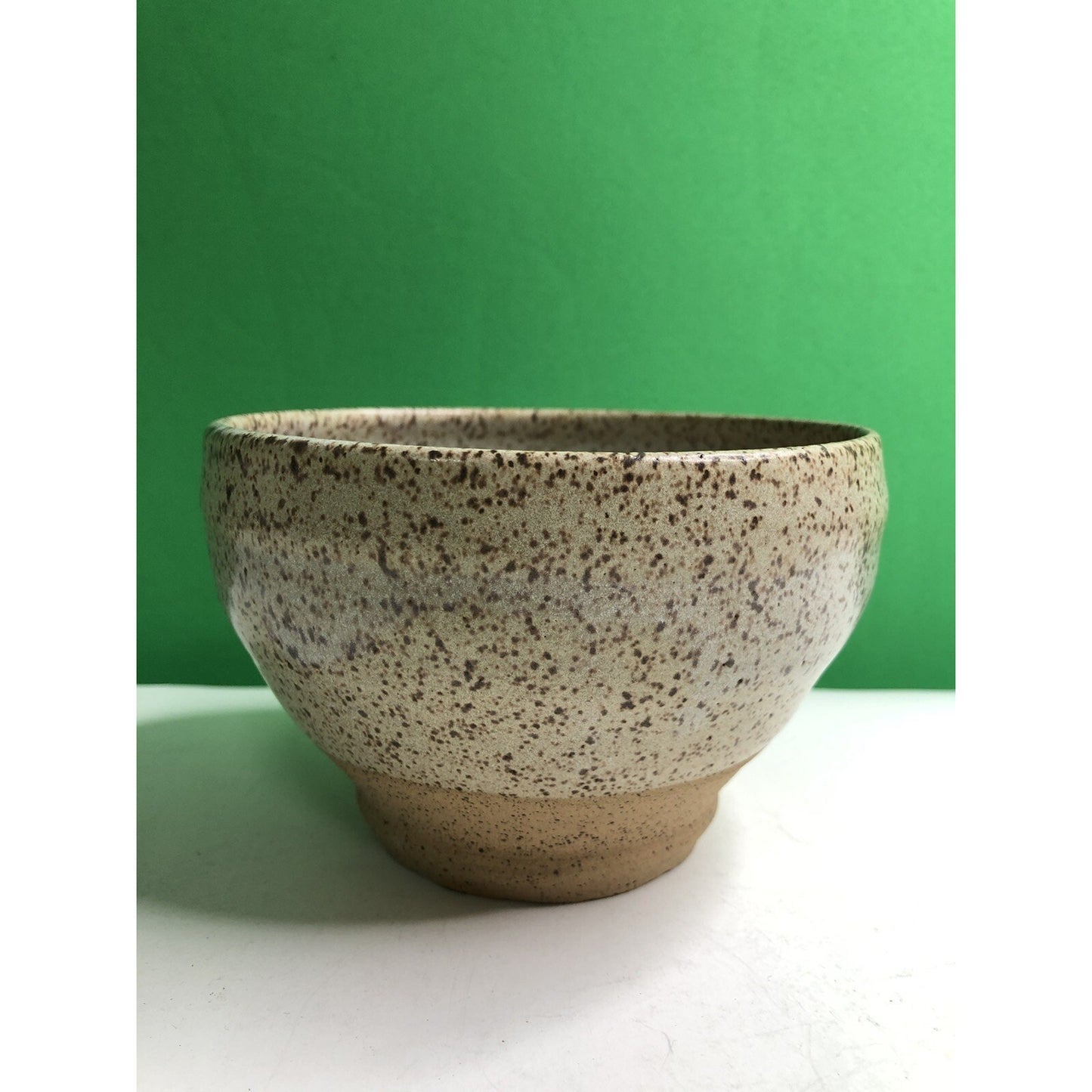 CHARLES GOLLOTT POTTERY Planter Pot Partially Glazed Speckled Mobile Alabama ‘83