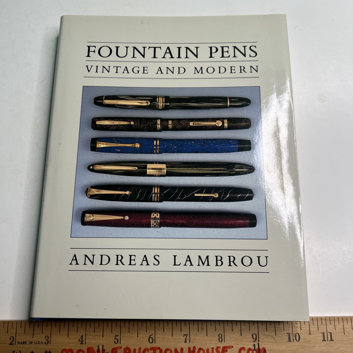 Fountain Pens Vintage and Modern By Andreas Lambrou HC DJ 1990 2nd print Illus.
