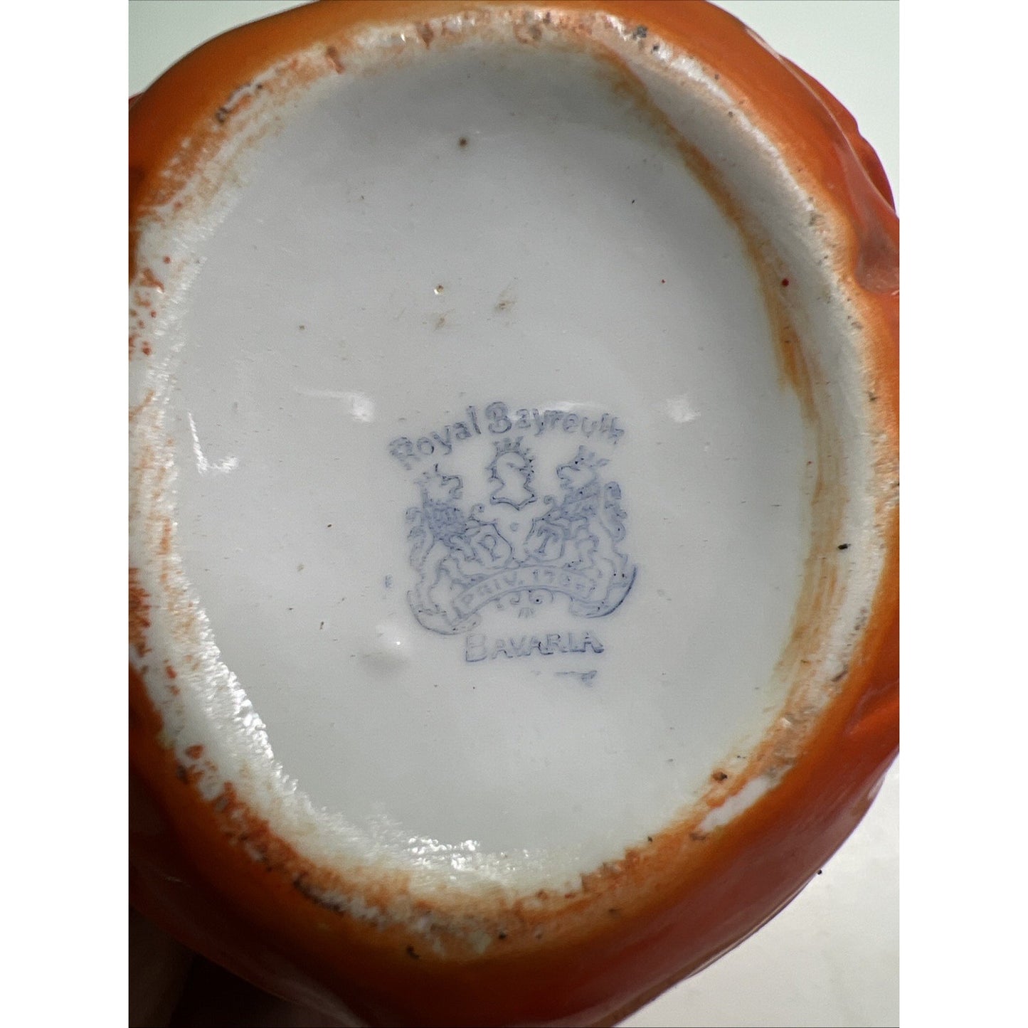 Antique Royal Bayreuth Lobster Butter Pitcher Creamer Porcelain Bavaria 4" Tall