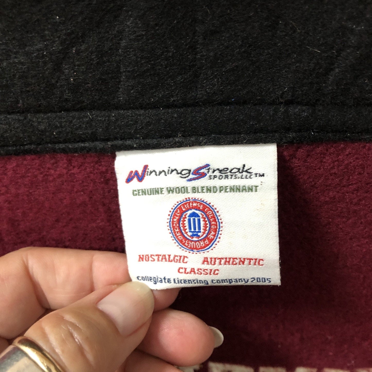 VINTAGE University Of Alabama Football National Champions Wool Banner 36”x23”