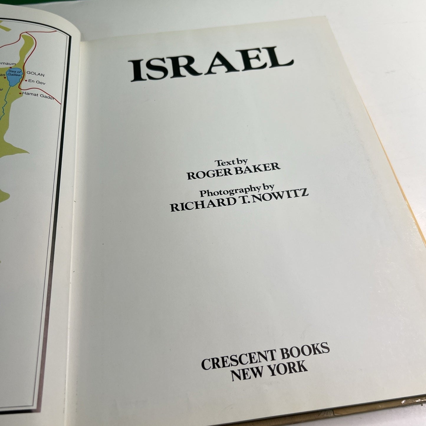 Israel Photography By Richard Nowitz Text By Roger Baker 1988 HC DJ OS