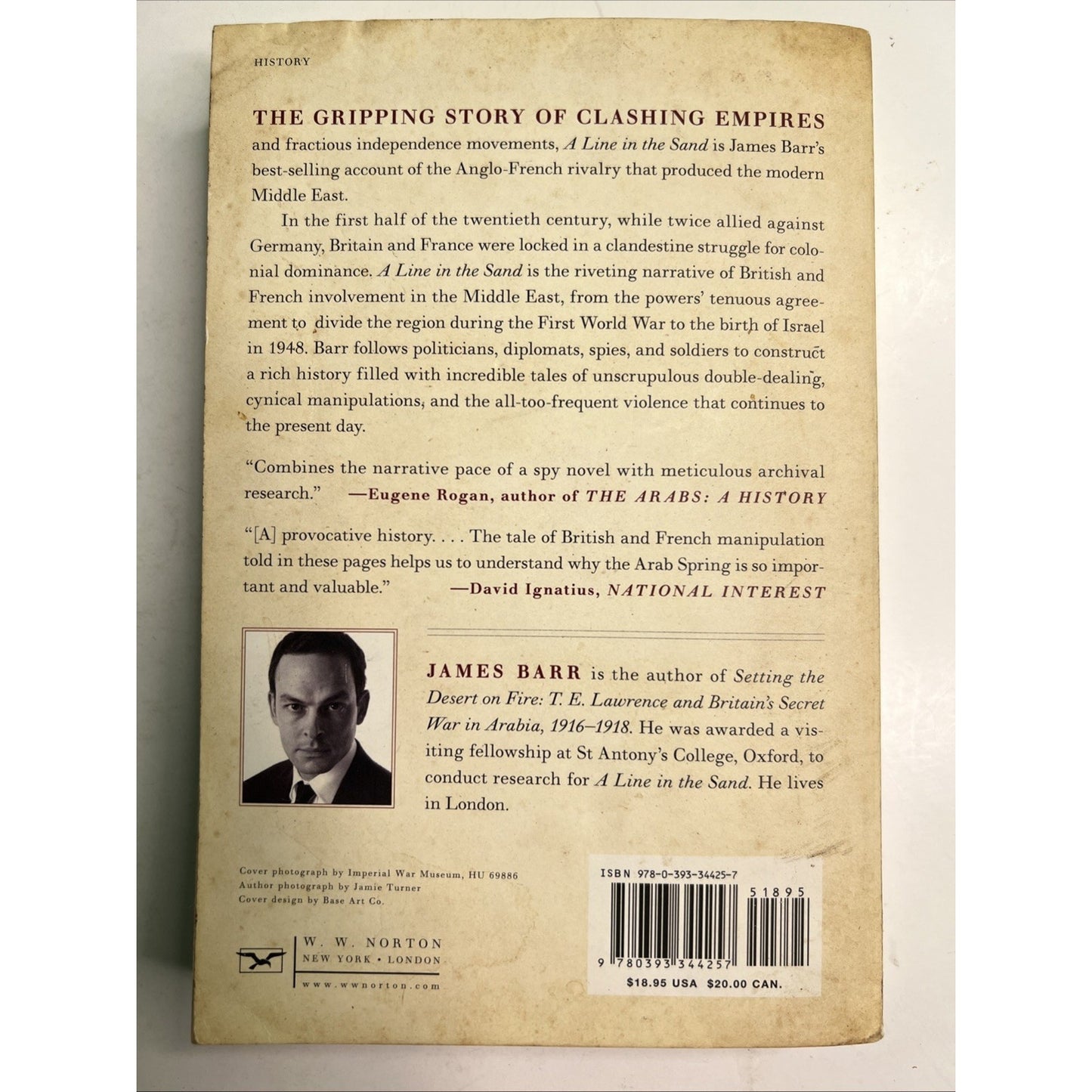 A Line in the Sand The Anglo-French Struggle for the Middle East 1914-1948 Barr