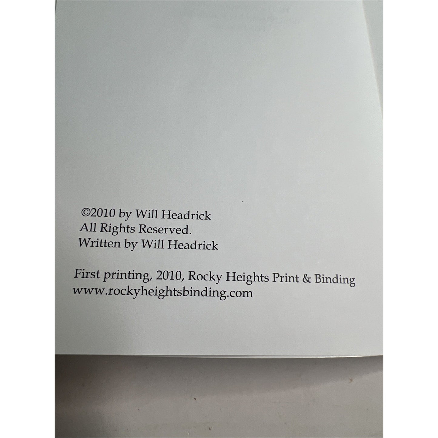 SIGNED Porch Ponderings by Will Headrick 2010 PB Alabama Author