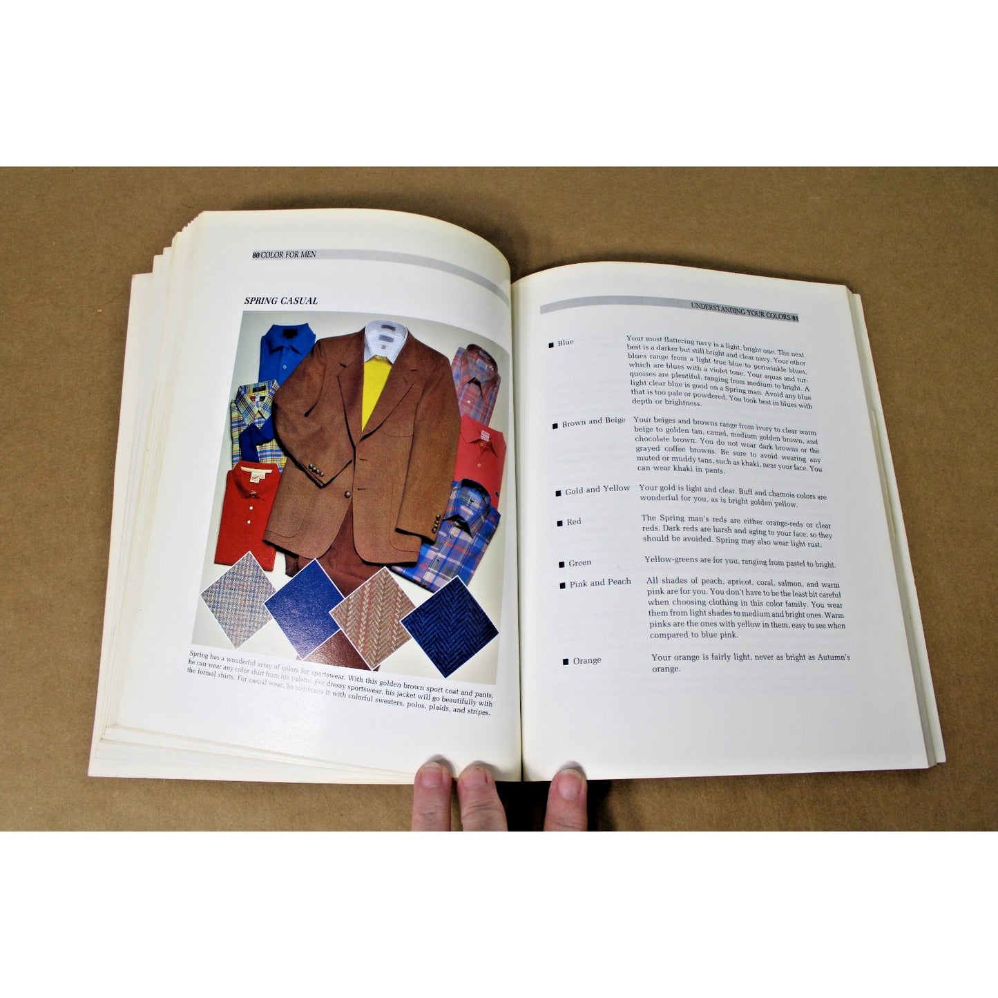 VTG 1984 Color for Men, Carole Jackson, Ballantine, Fashion Guide, Grooming Tips