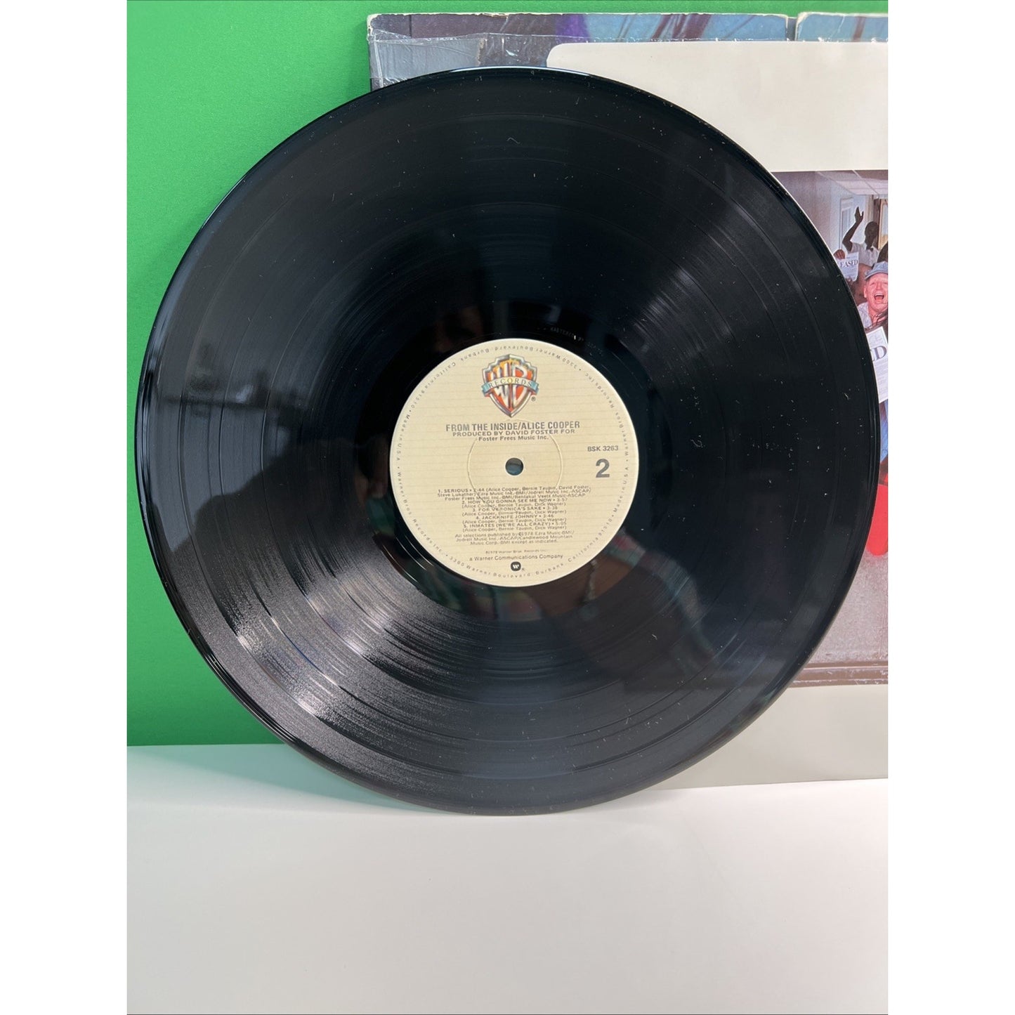 Alice Cooper FROM THE INSIDE Album Record LP Hype Stickers 1978 Warner Bros.
