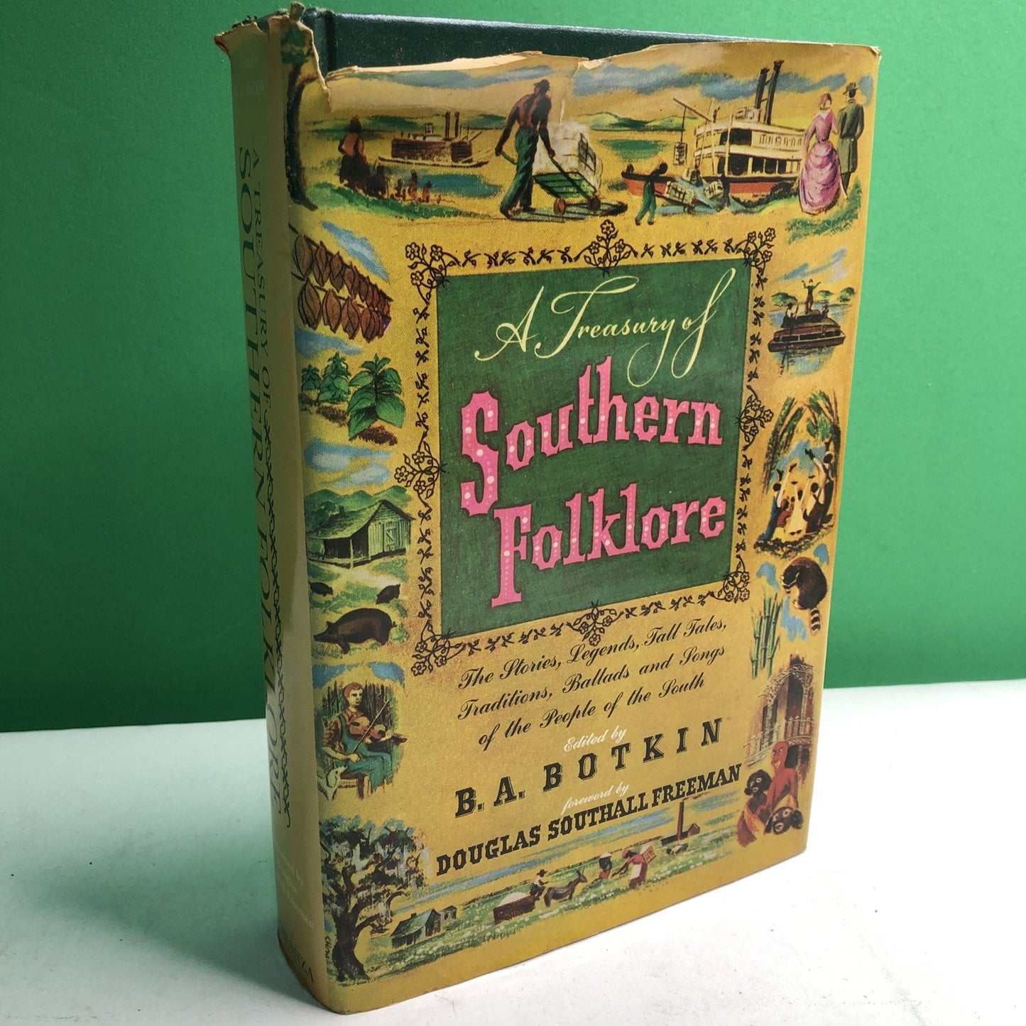 A Treasury of Southern Folklore by B. A. Botkin 1980 Edition HC DJ