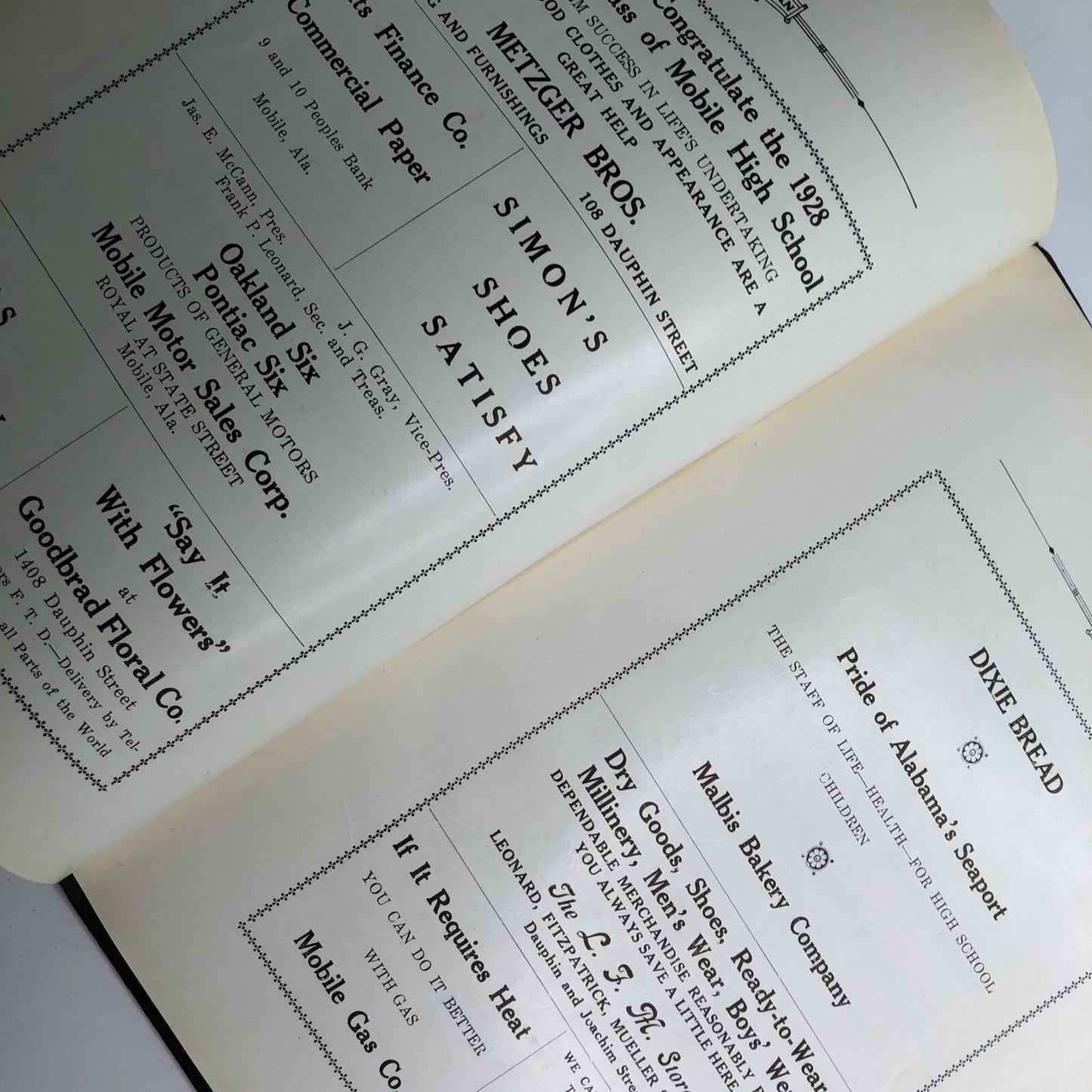 1928 Mohian Murphy Mobile High School Yearbook 2nd Edition Alabama AL