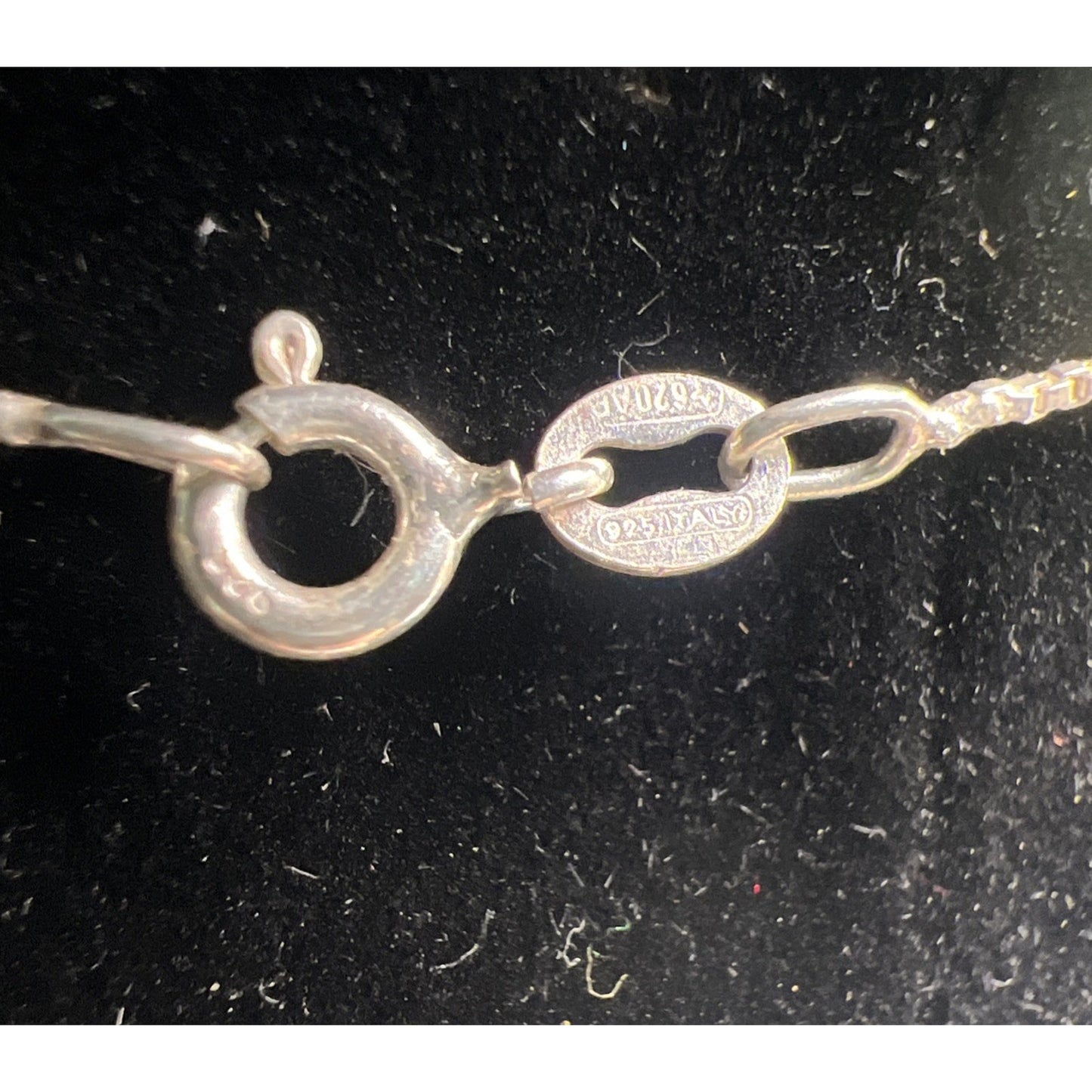 Vintage Sterling Silver Box Chain Necklace 18” Princess Length Versatile Gift