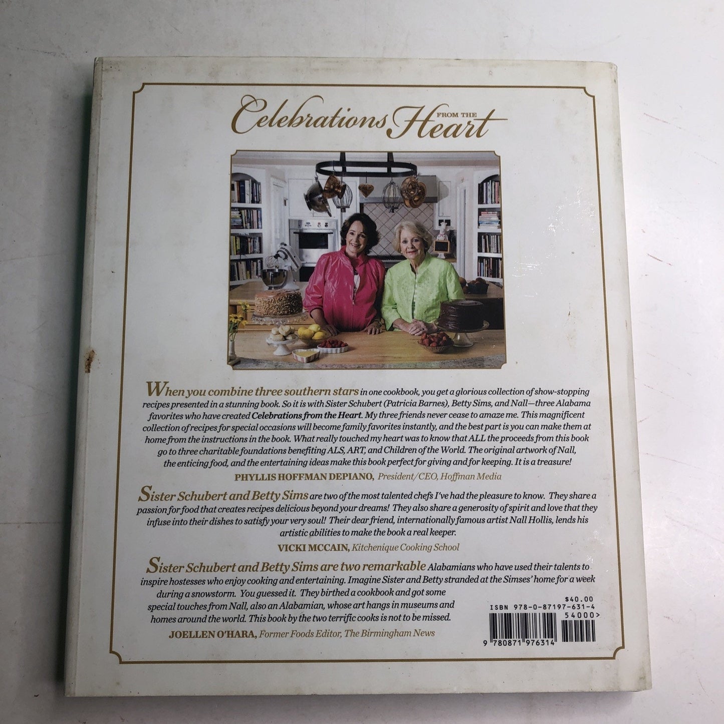 Celebrations from the Heart SIGNED by Sister Schubert Barnes Betty Sims Cookbook