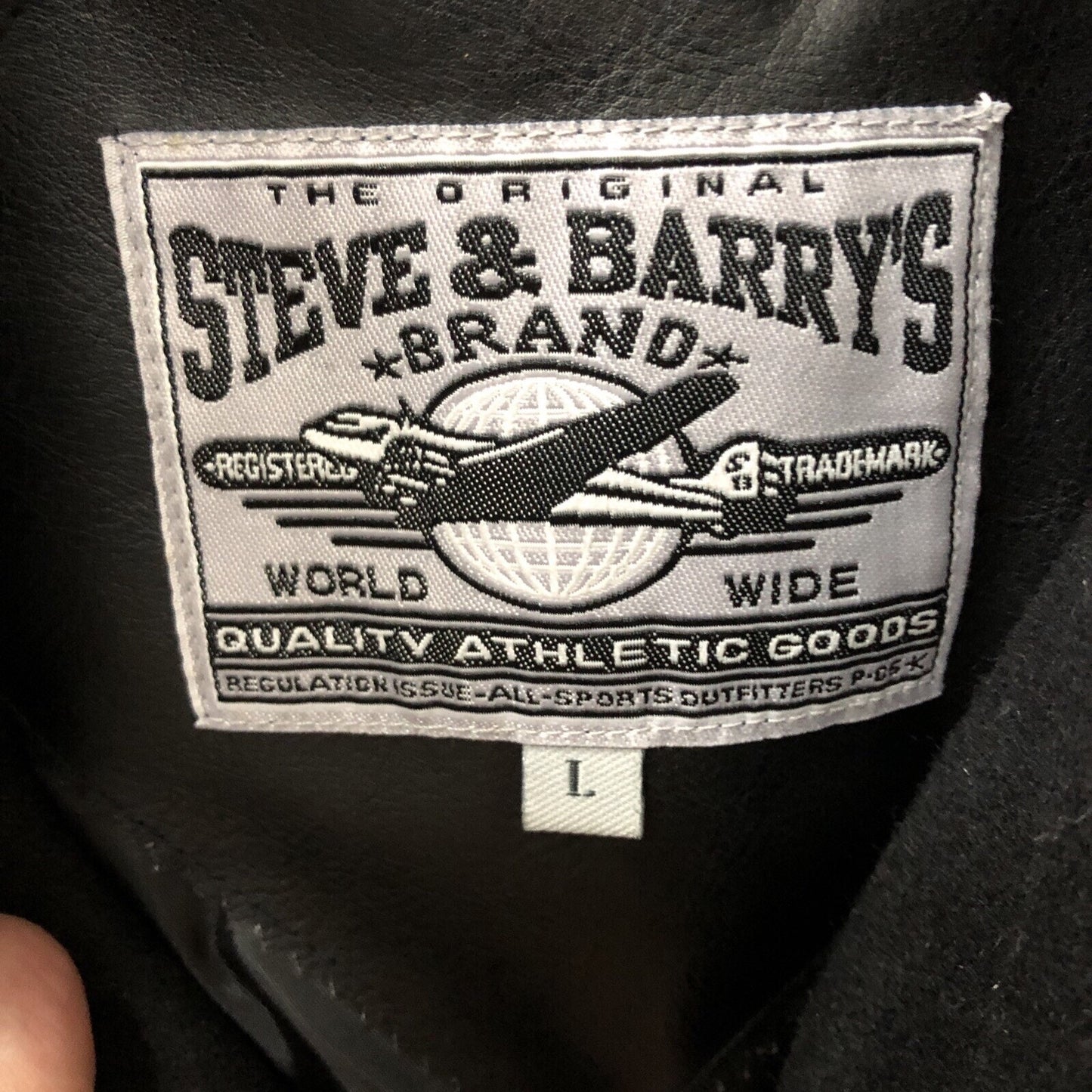 Steve & Barrys Hot Rod Cafe V Eights Rare Bomber Varsity Jacket Men’s L Black