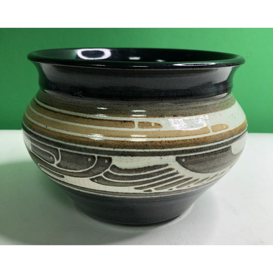 1988 CHARLES SMITH Art Pottery Vase Planter African American- Mobile, Alabama