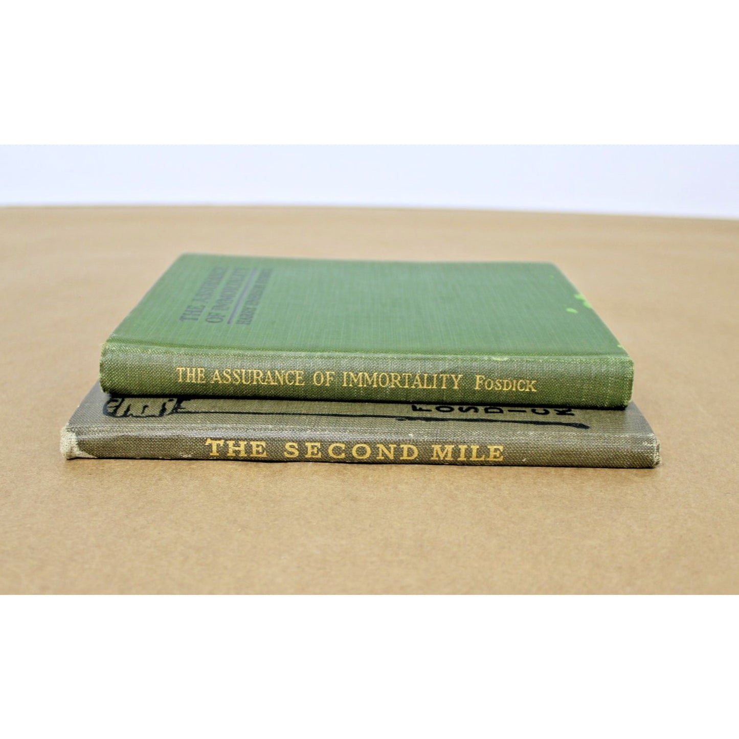 Harry Emerson Fosdick: The Second Mile and The Assurance of Immortality- RARE!