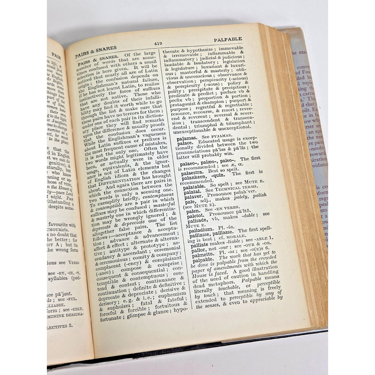 Vintage 1954 H.W. Fowler Modern English Usage Oxford Clarendon Press Dust Jacket