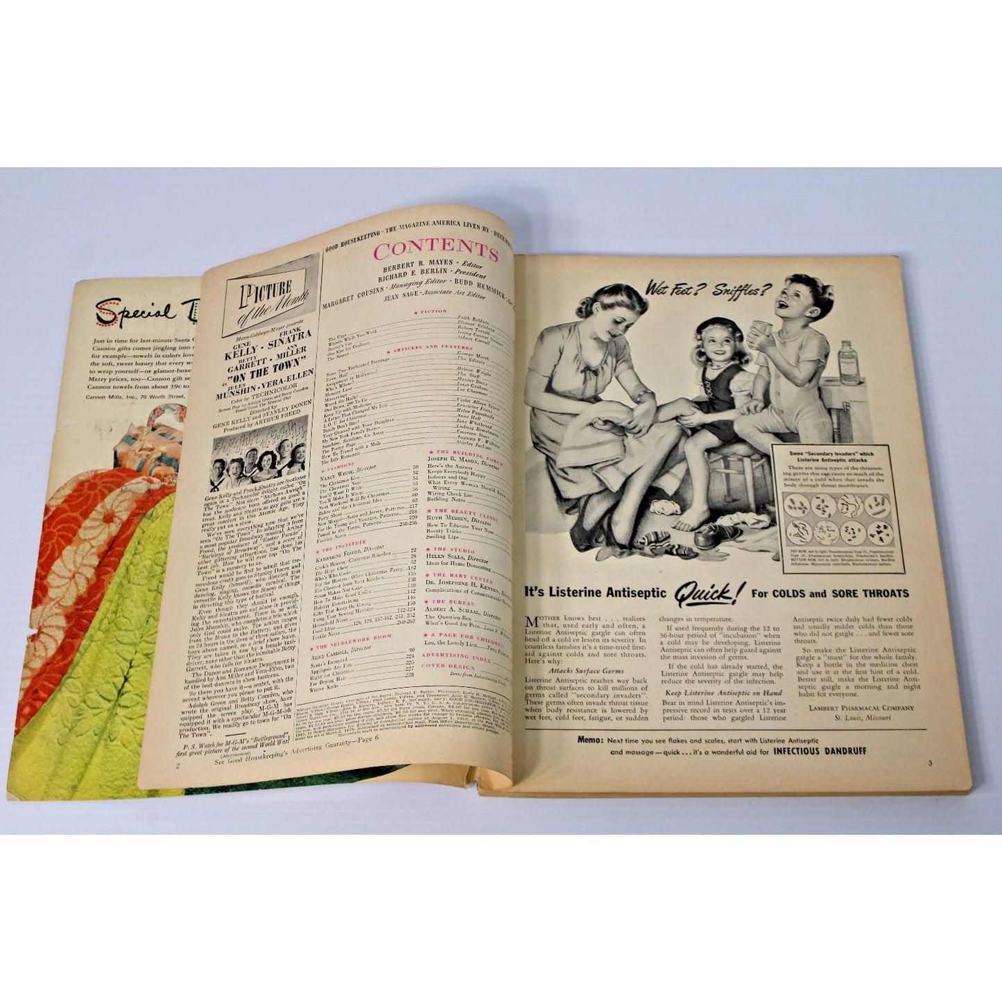 1949 December Good Housekeeping Magazine- Shirley Jackson, Lil Abner- VTG Rare!