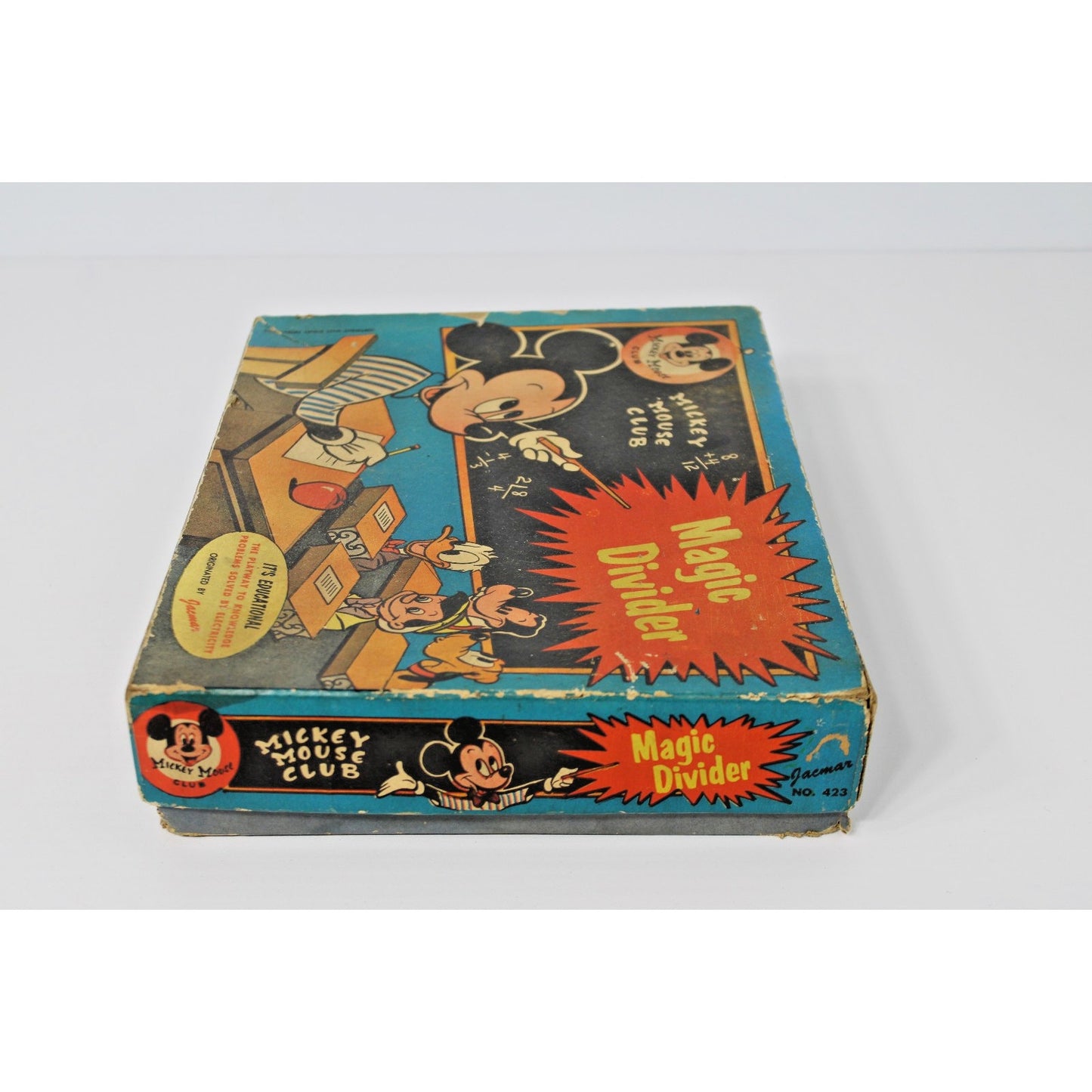 1950s Disney Mickey Mouse Club- Magic Divider Electric Math Game, Vintage in Box