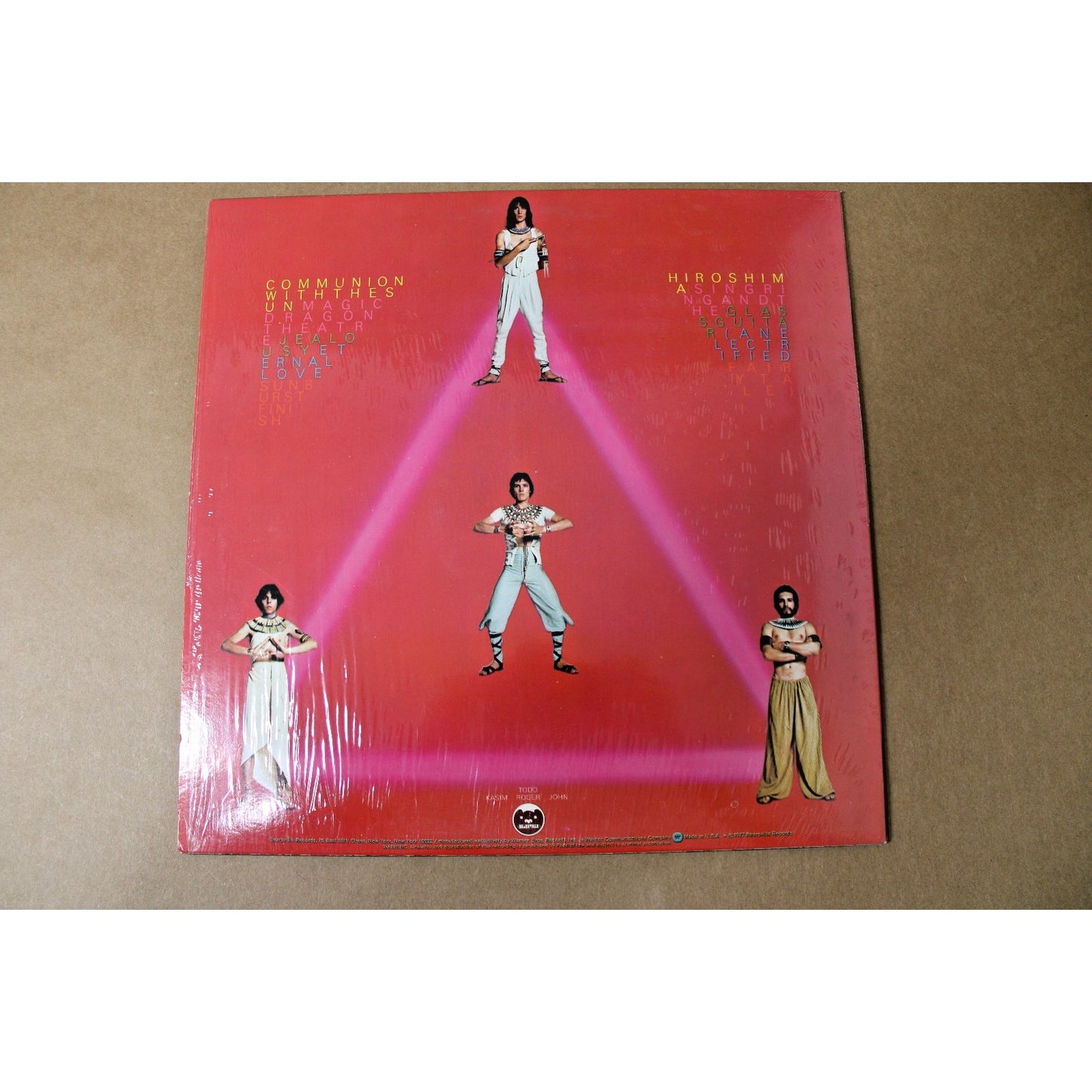 1977 Utopia "Ra" Vinyl LP Todd Rundgren Progressive/ New Wave Rock