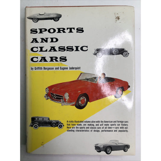 Sports And Classic Cars by Griffith Boreson and Eugene Jaderquist HC/DJ
