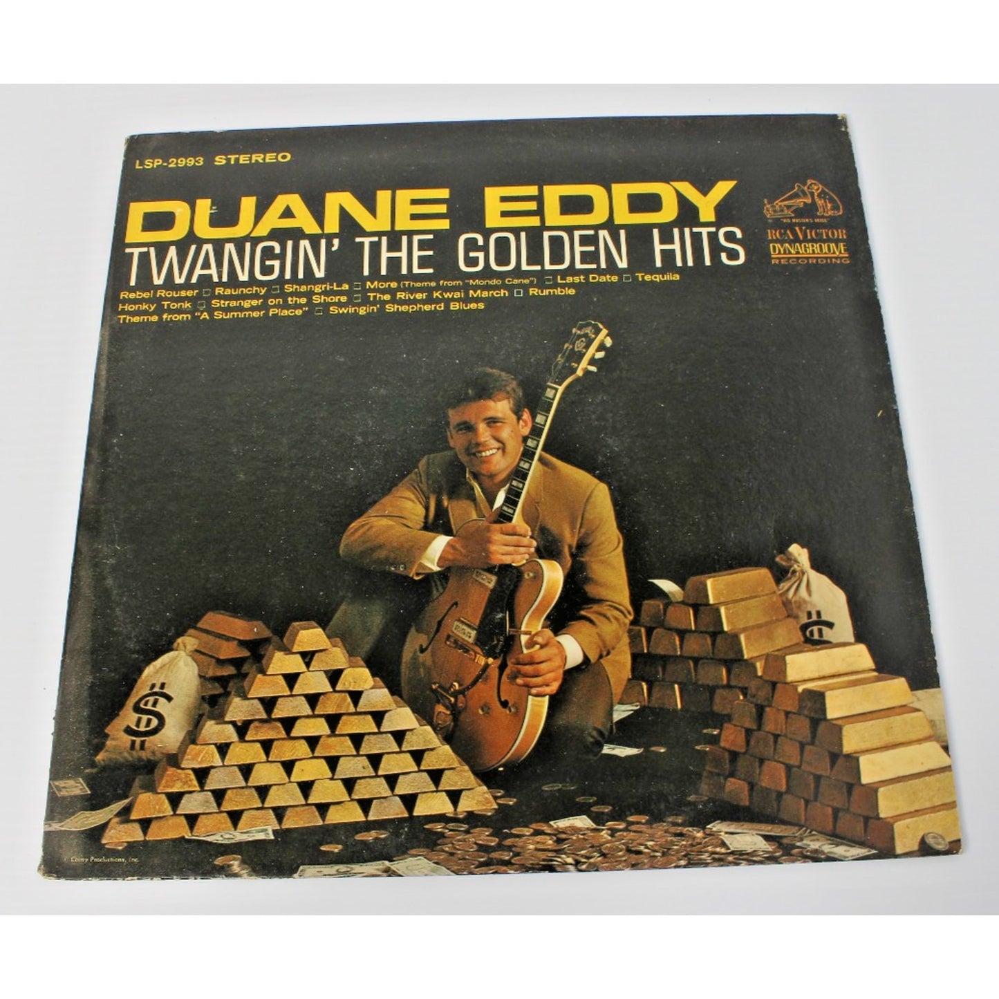 Duane Eddy- Twangin' The Golden Hits, Rebel Rouser 1965 RCA LSP-2993 Stereo- VG+