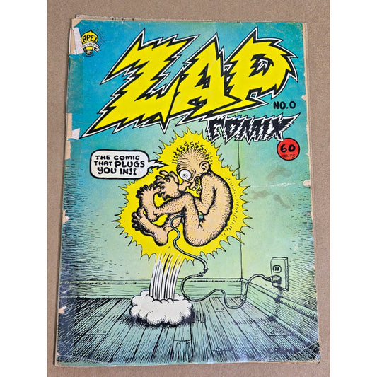 Vintage Zap Comix #0 (60c Cover) R. Crumb Underground Comic Reader Copy