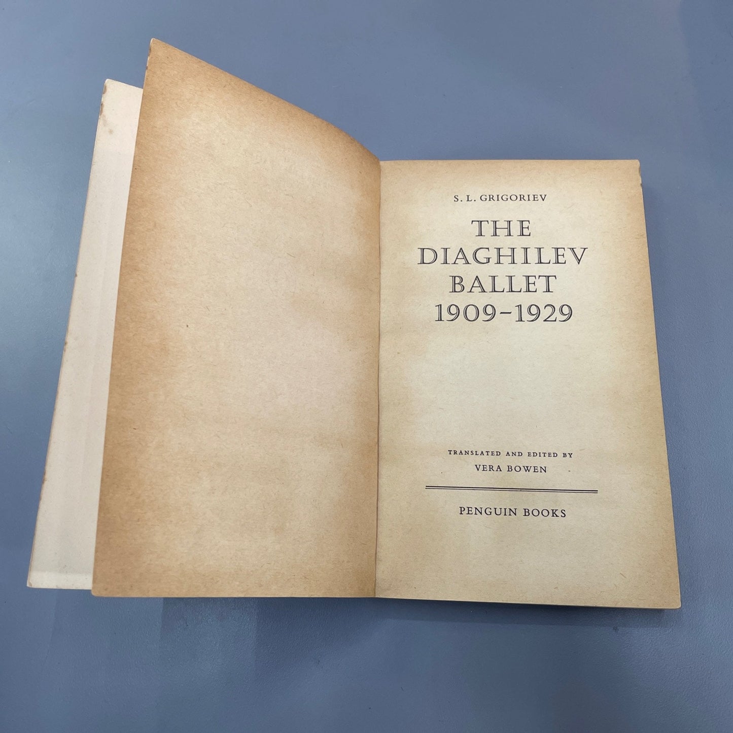 Diaghilev Ballet (1909-1929) By S.L. Grigoriev 1960 Paperback Biography Illus.