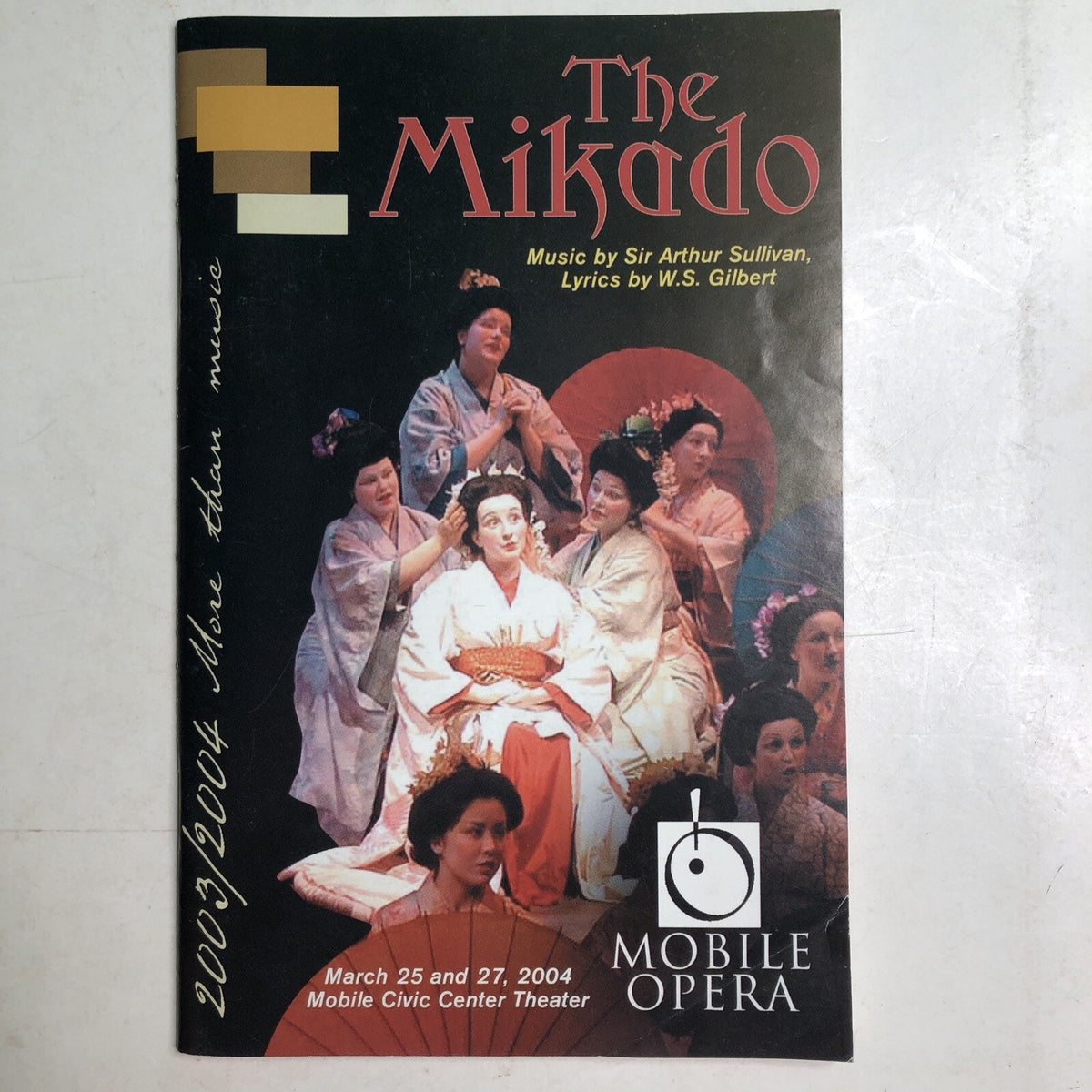 2004 Mobile Opera Program AL Alabama Playbill