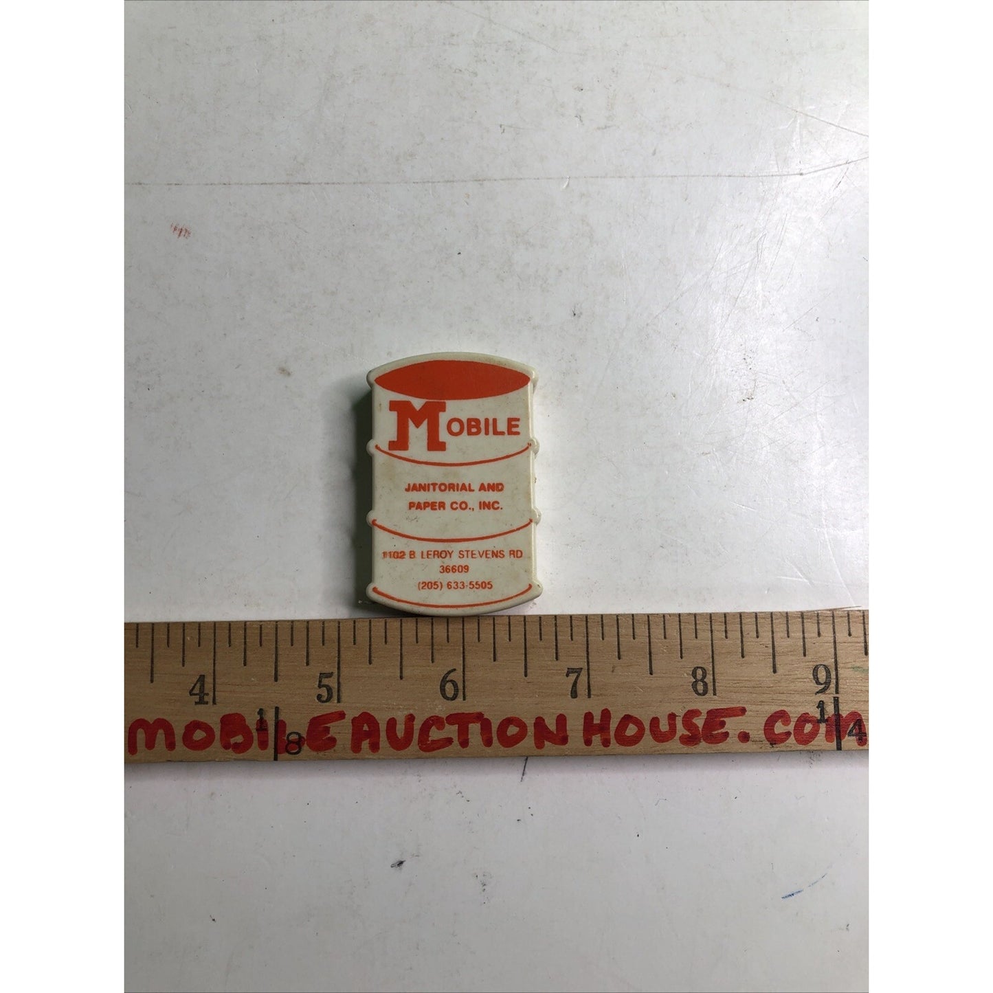 Vintage Advertising Mobile Alabama Measuring Tape Janitorial Paper Company 39.5”