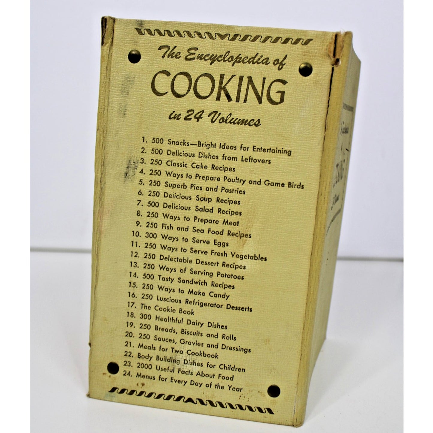 The Encyclopedia Of Cooking In 24 Volumes 1950’s Over 4,400 Recipes Pre-Owned
