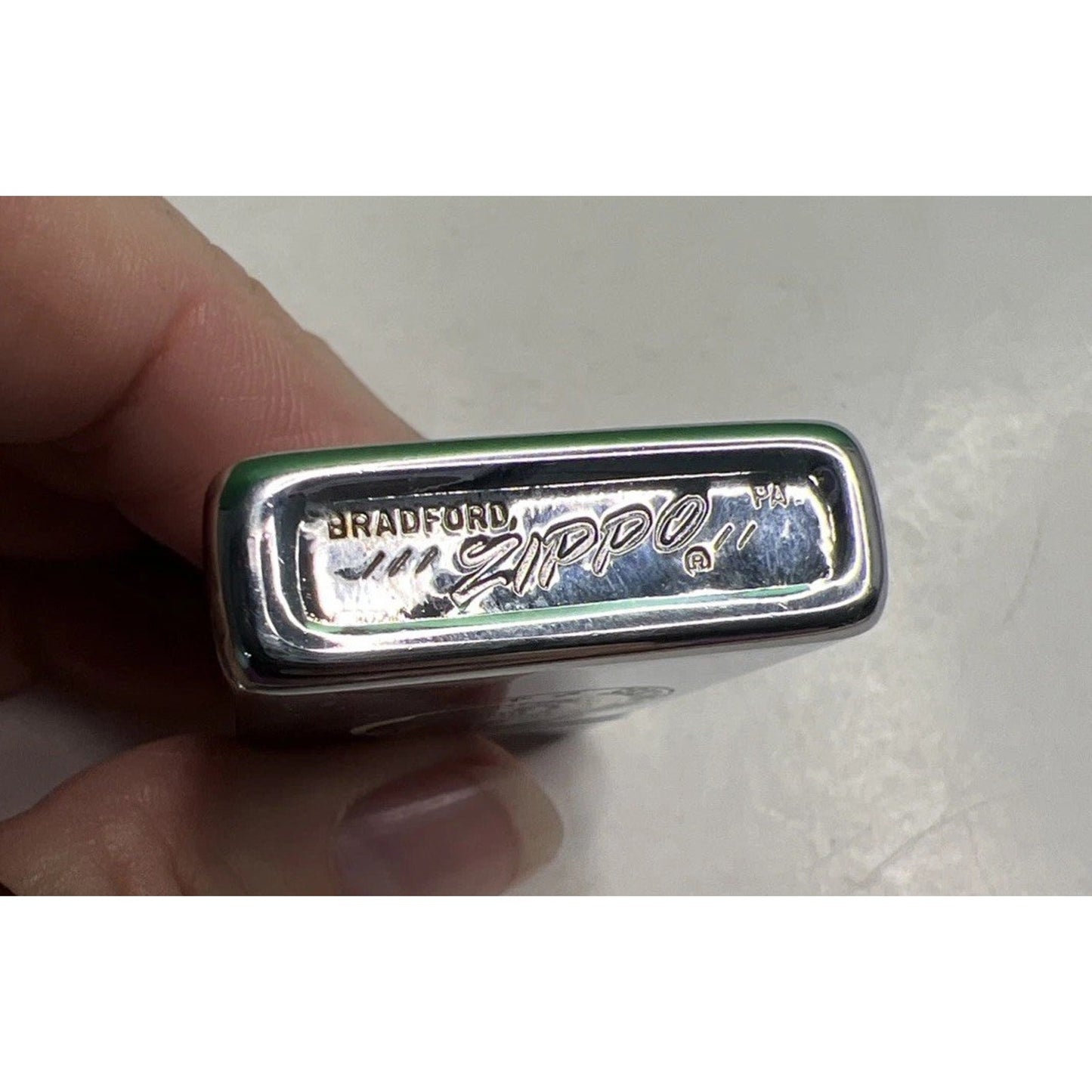 Vintage Zippo Slim Lighter Seal of the City Mobile Alabama Founded 1702