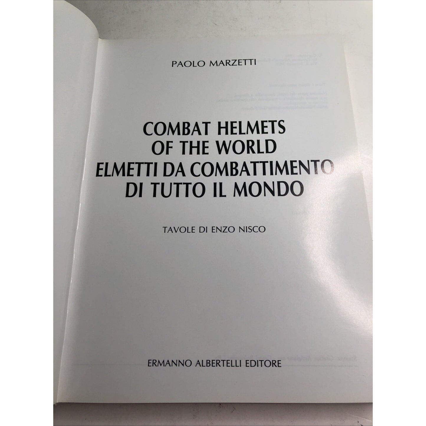 Combat Helmets Of The World Paolo Marzetti Italian English HC 1996 3rd Edition