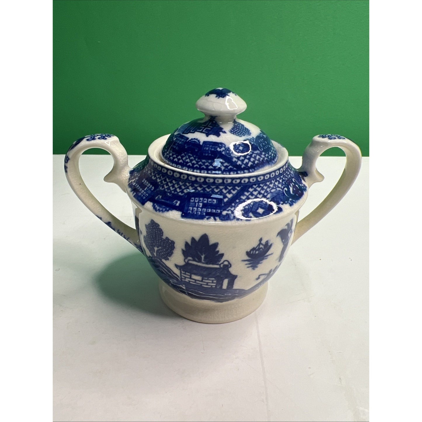 5 piece Vintage Japan Blue Willow Demitasse Petite Coffee Tea Hot Chocolate Set