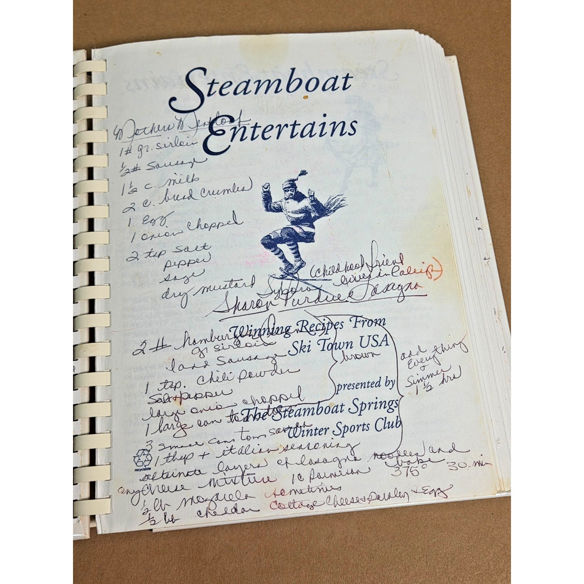 Vintage 1991 Steamboat Entertains Cookbook Rocky Mountains CO Winning Recipes