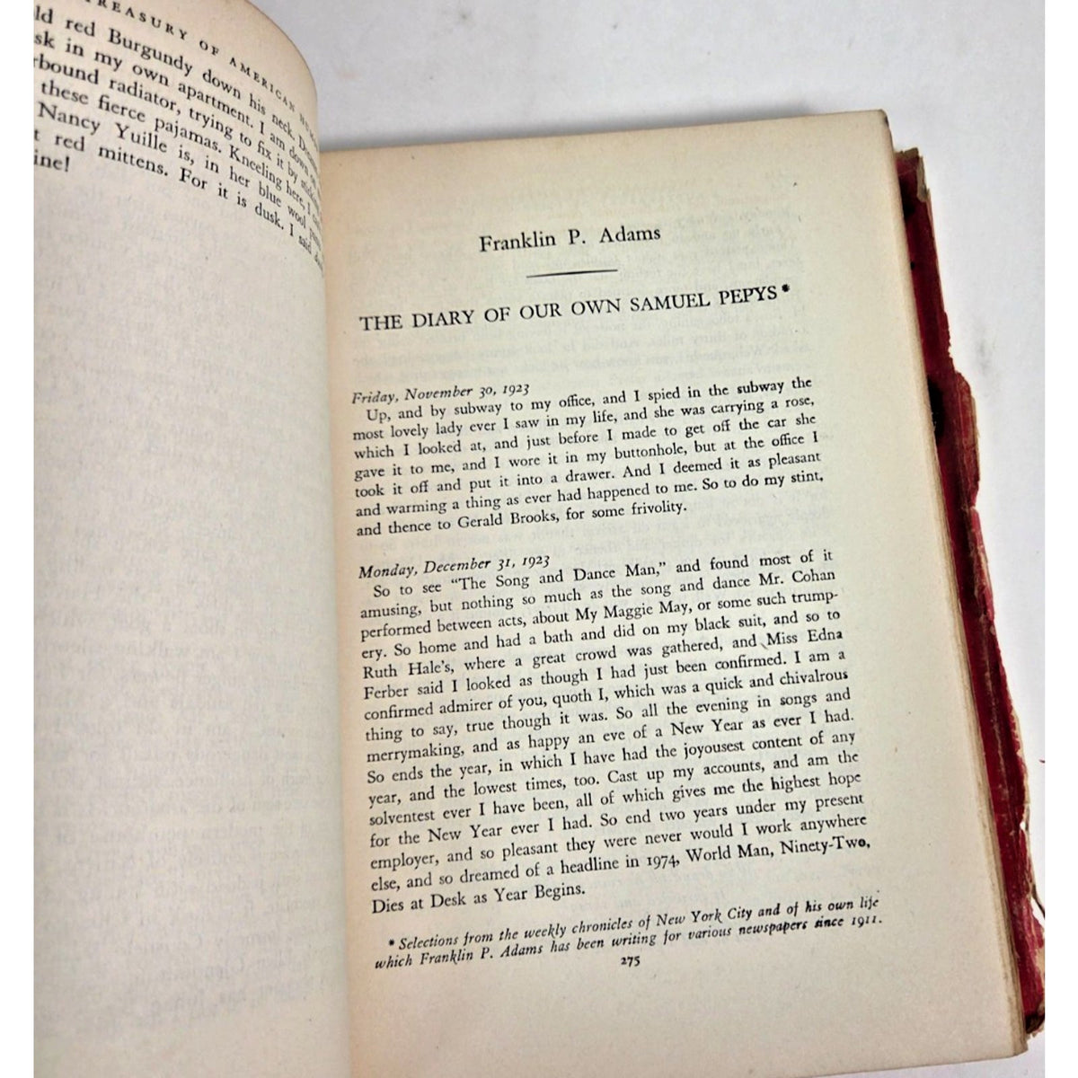 1941 A Subtreasury of American Humor First Edition E.B. White Vintage Book