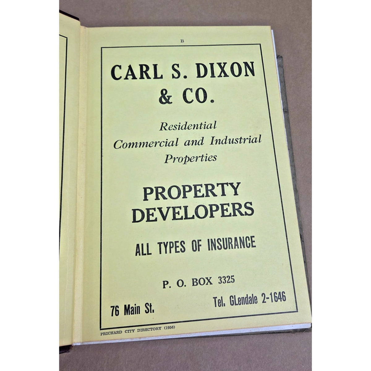 1956 Polk’s Prichard Alabama City Directory - Vintage Mobile County History