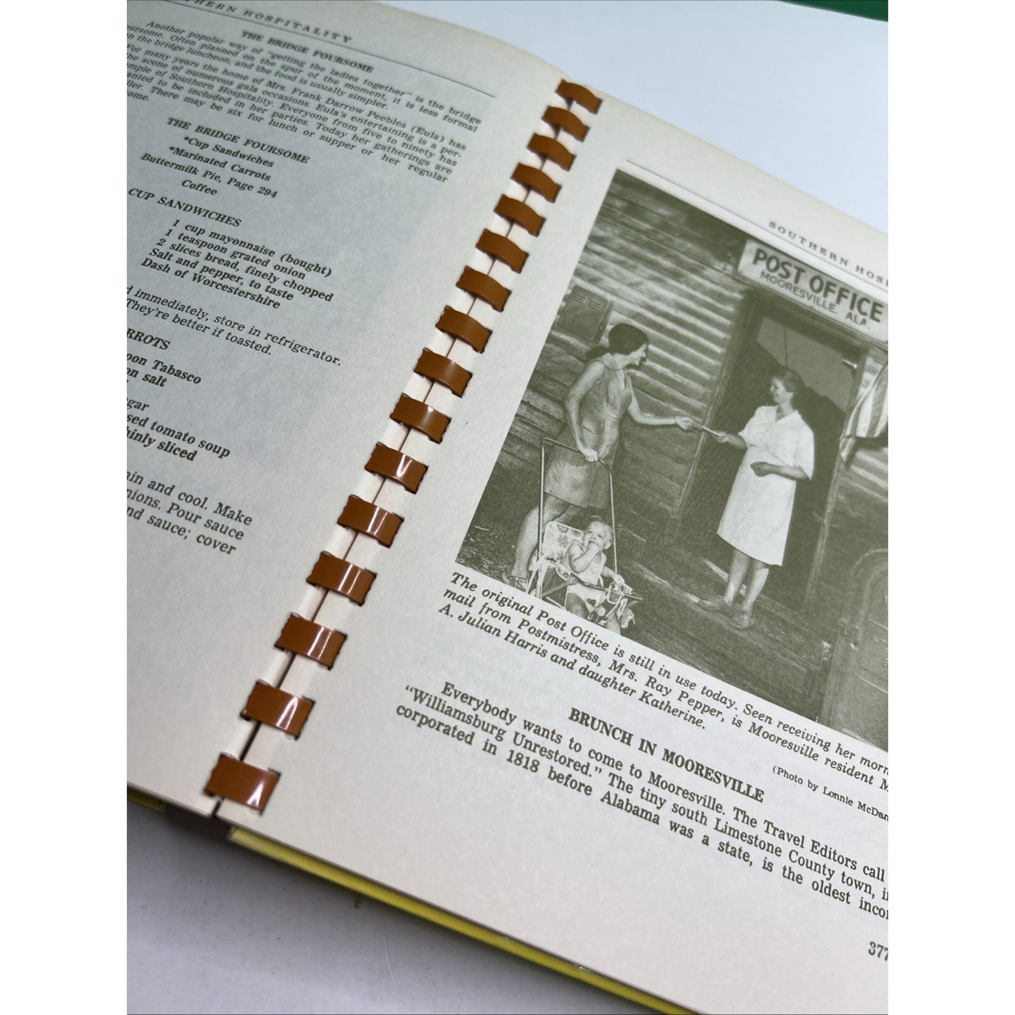 Cotton Country Cooking Hardcover Cookbook 1972 Decatur AL Junior Service League