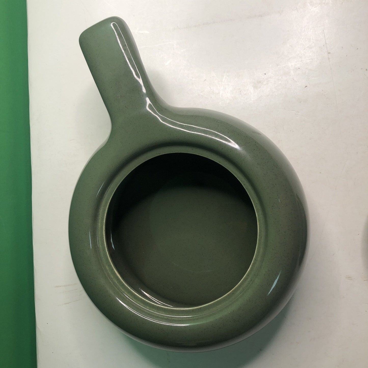 Russel Wright Bean Pot MCM Retro Green Steubenville Casserole Kitchen Decor 2 Qt