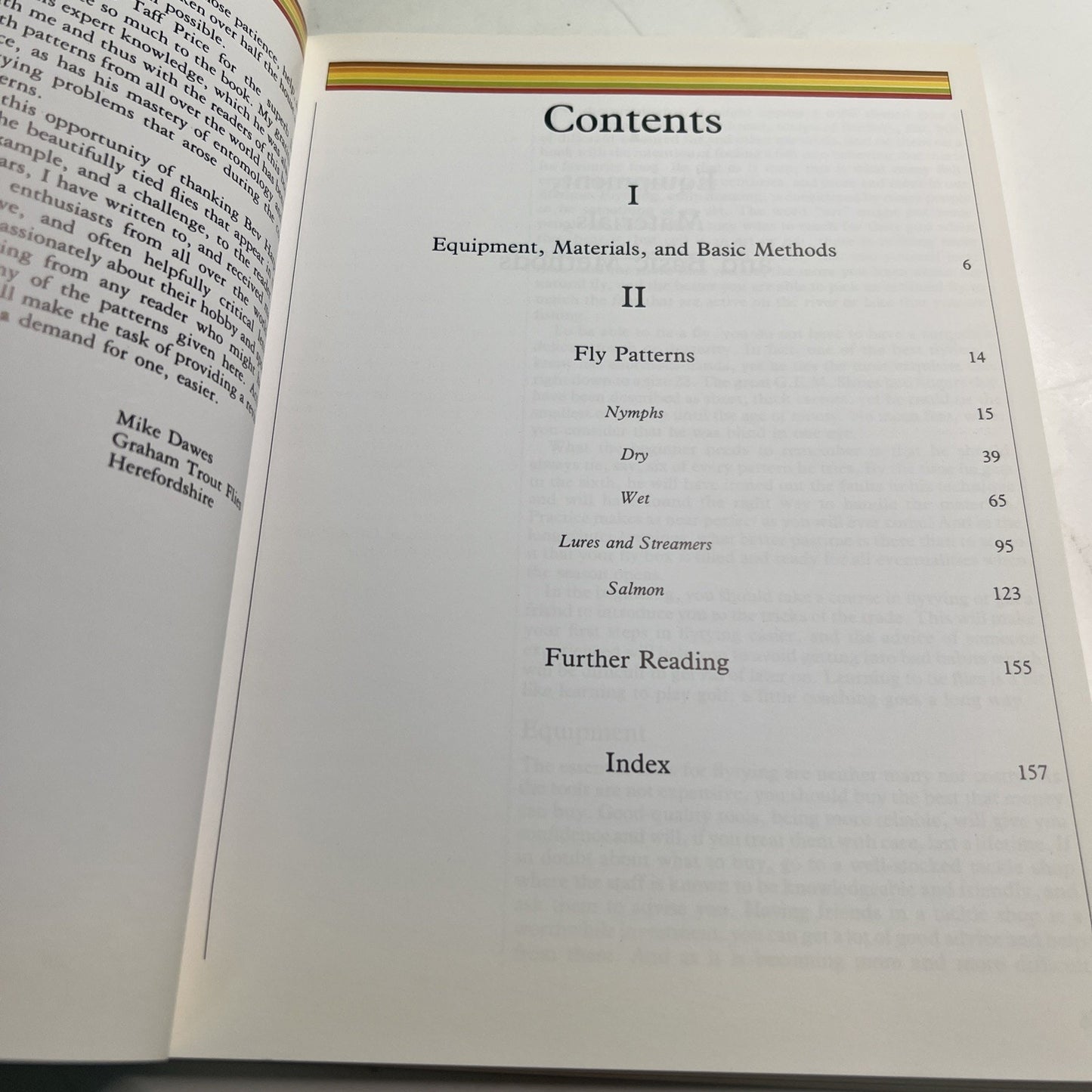 The Flytier's Manual Book by Mike Dawes 1985 Paperback Reference Fly Patterns