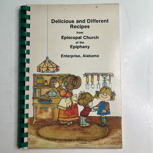 Delicious & Different Recipes Episcopal Church Epiphany Cookbook Enterprise AL