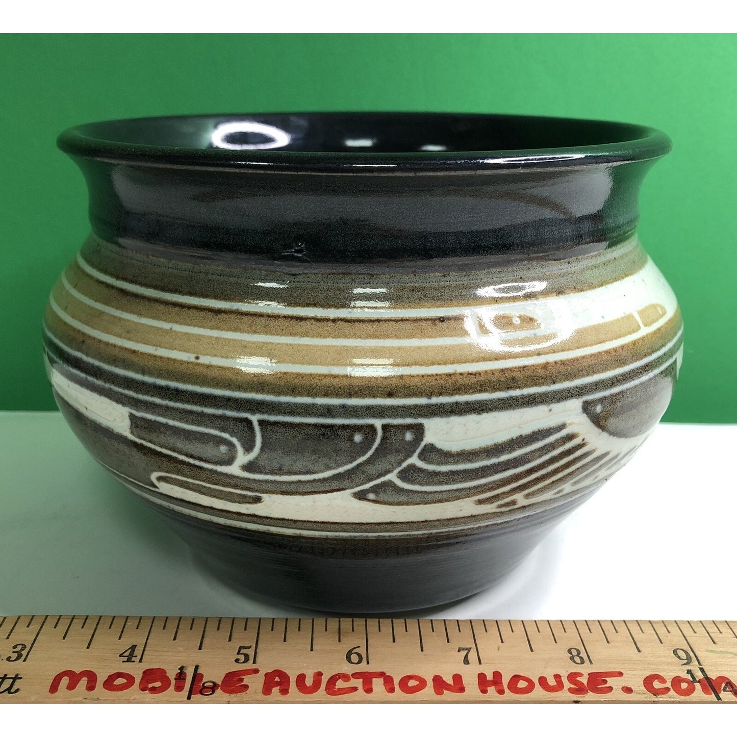 1988 CHARLES SMITH Art Pottery Vase Planter African American- Mobile, Alabama