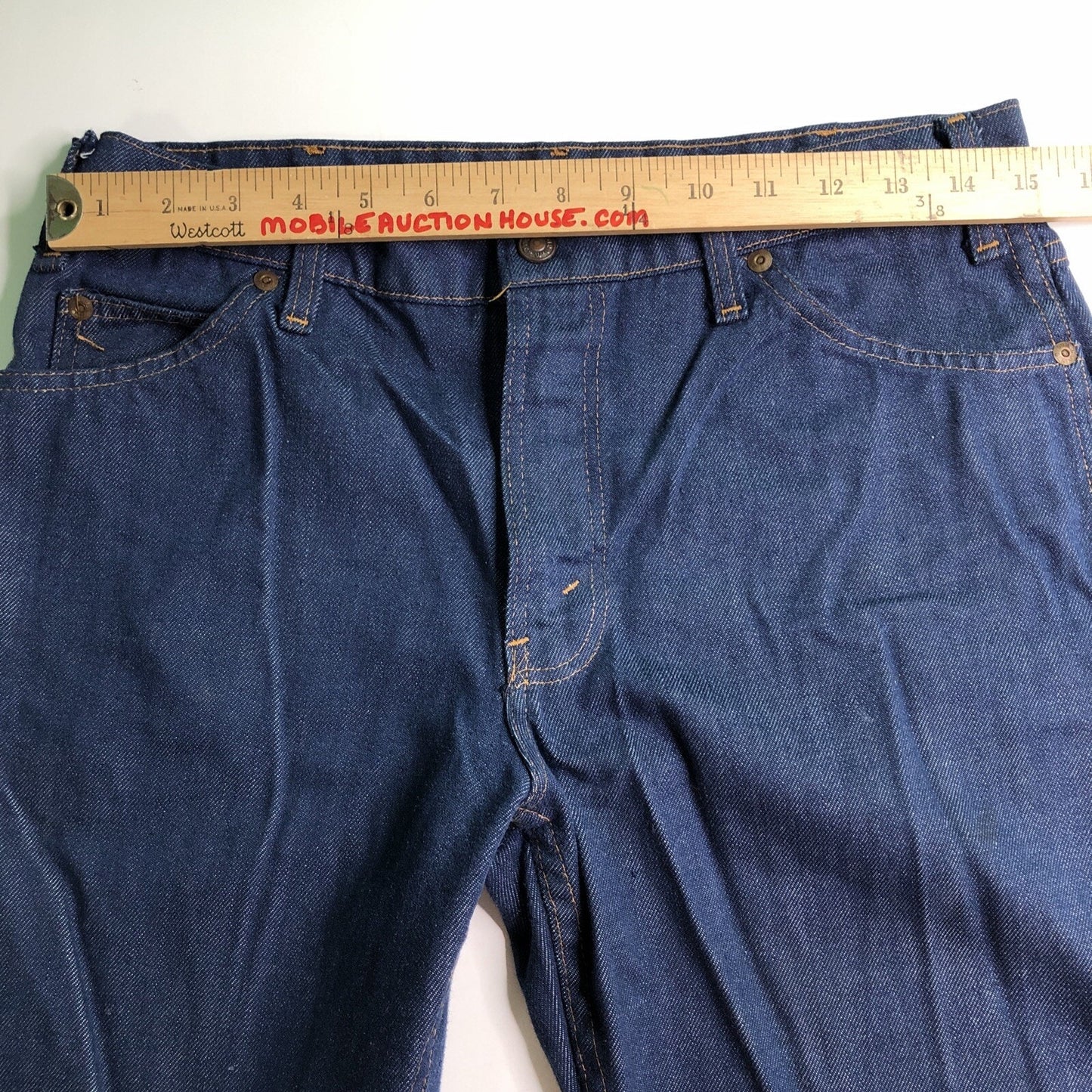 Vintage JC Penney Denim Jeans Size 16 Husky Boot Cut 30x34 Pants 25 Inch Inseam