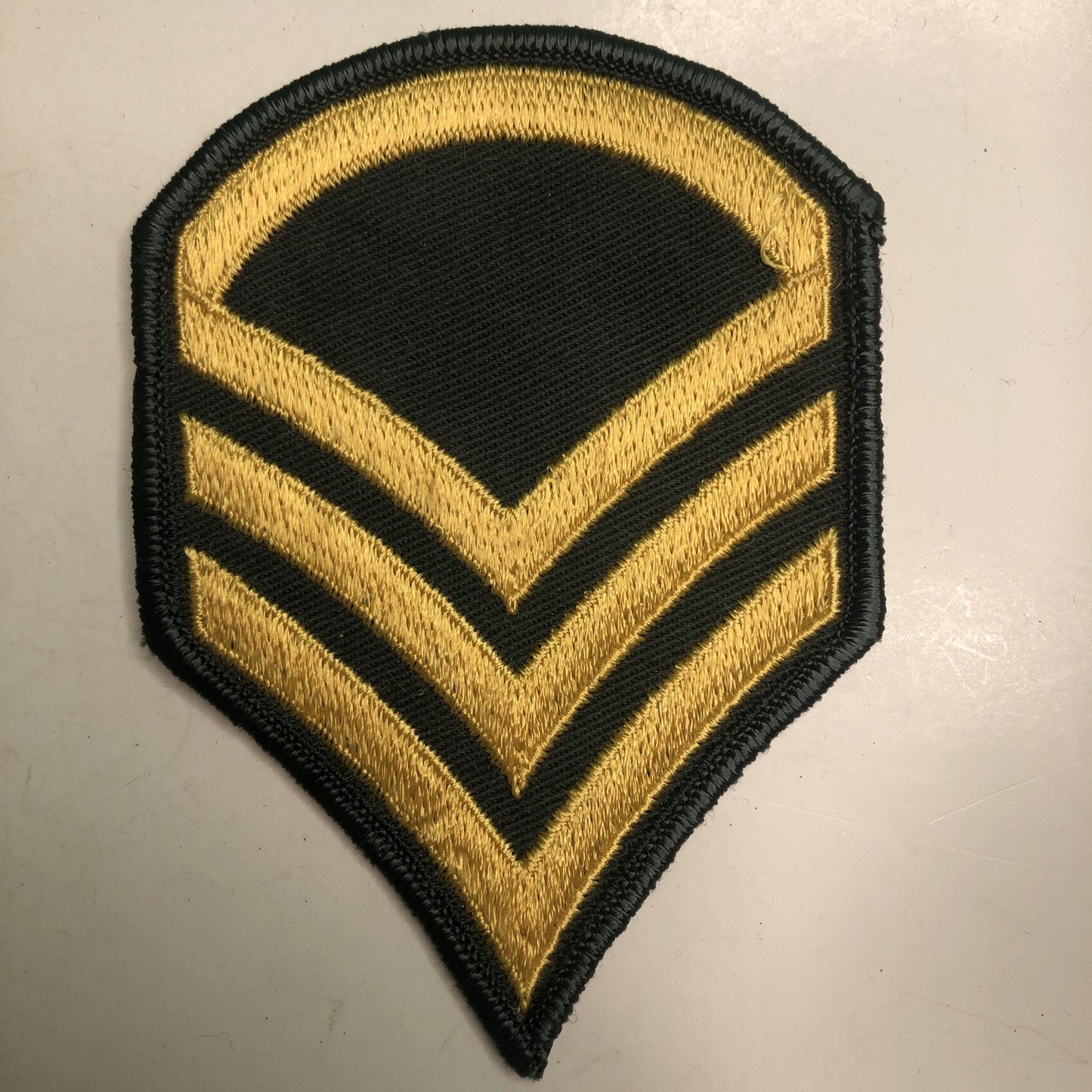 Vintage US Army Master Sergeant E-8 Sew On Embroidered Patch 4.5x3"